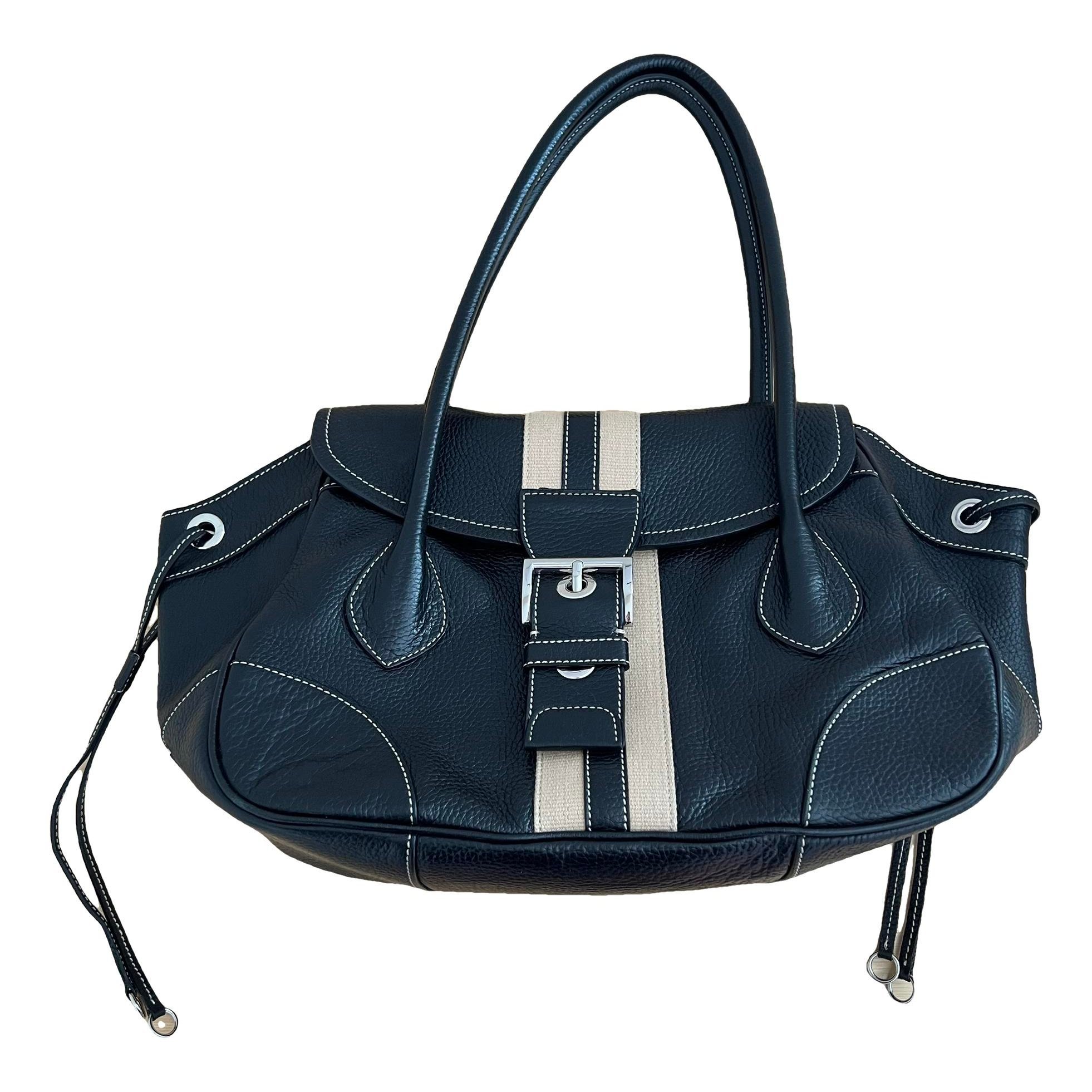 Leather bowling bag
