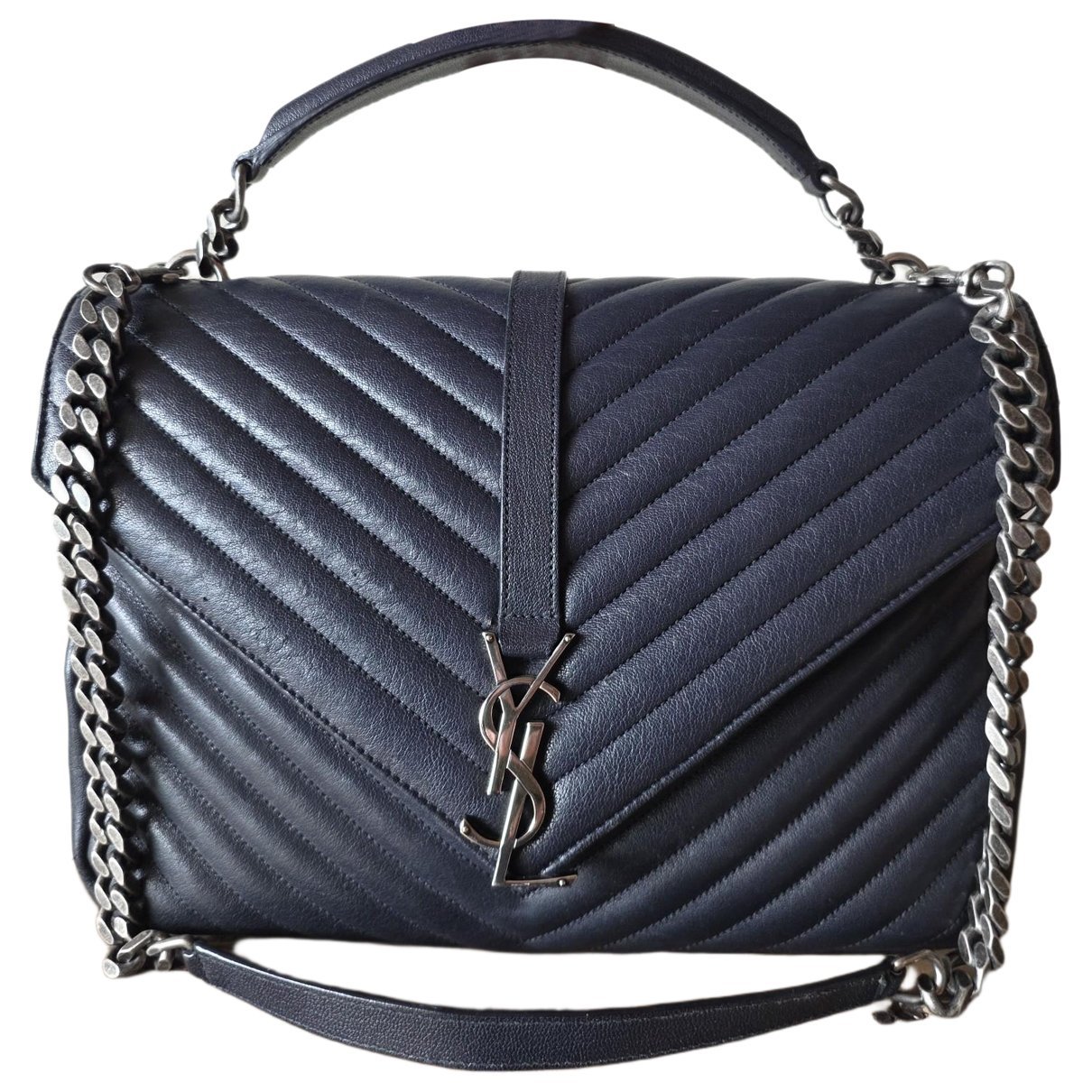 Collége monogramme leather handbag