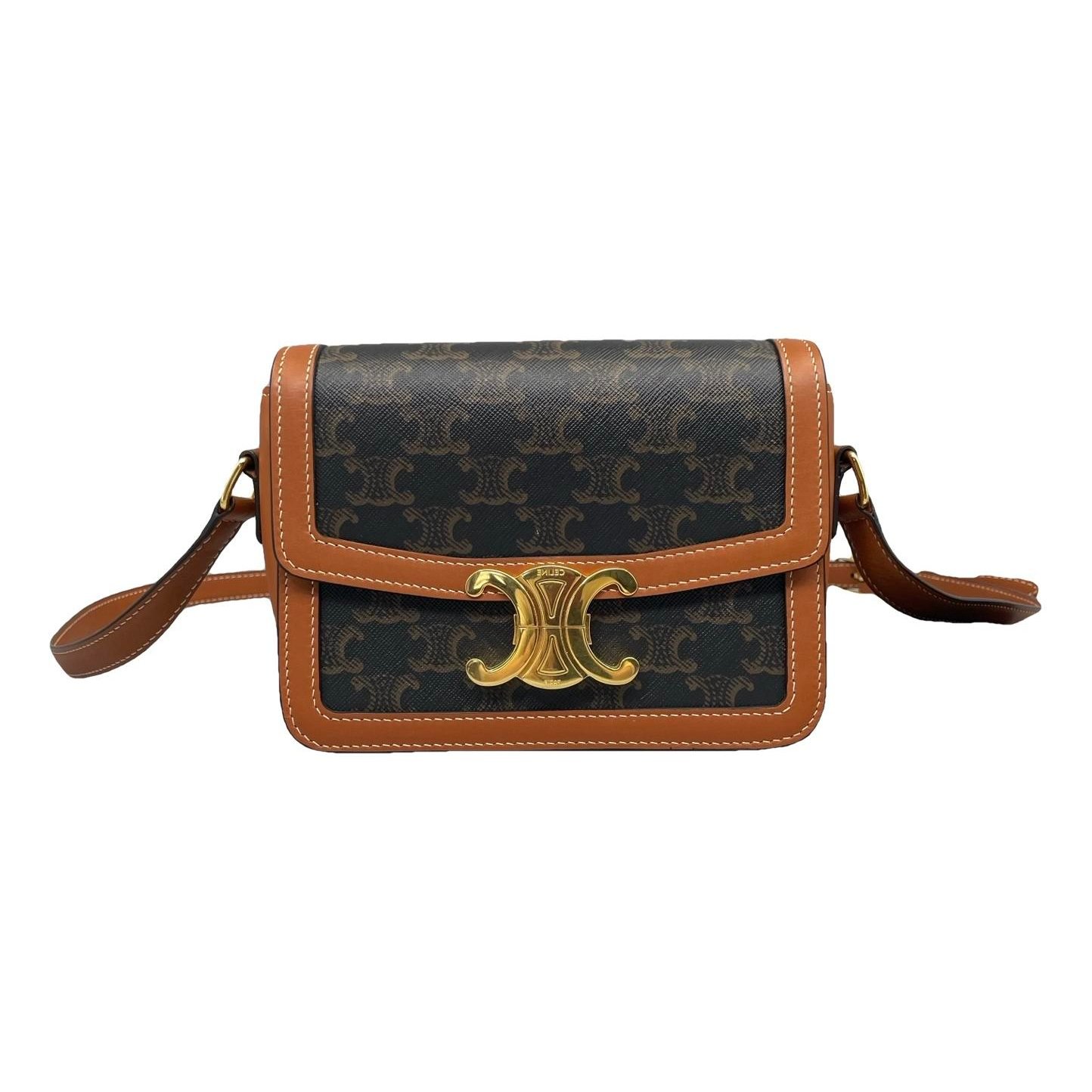 Triomphe leather handbag