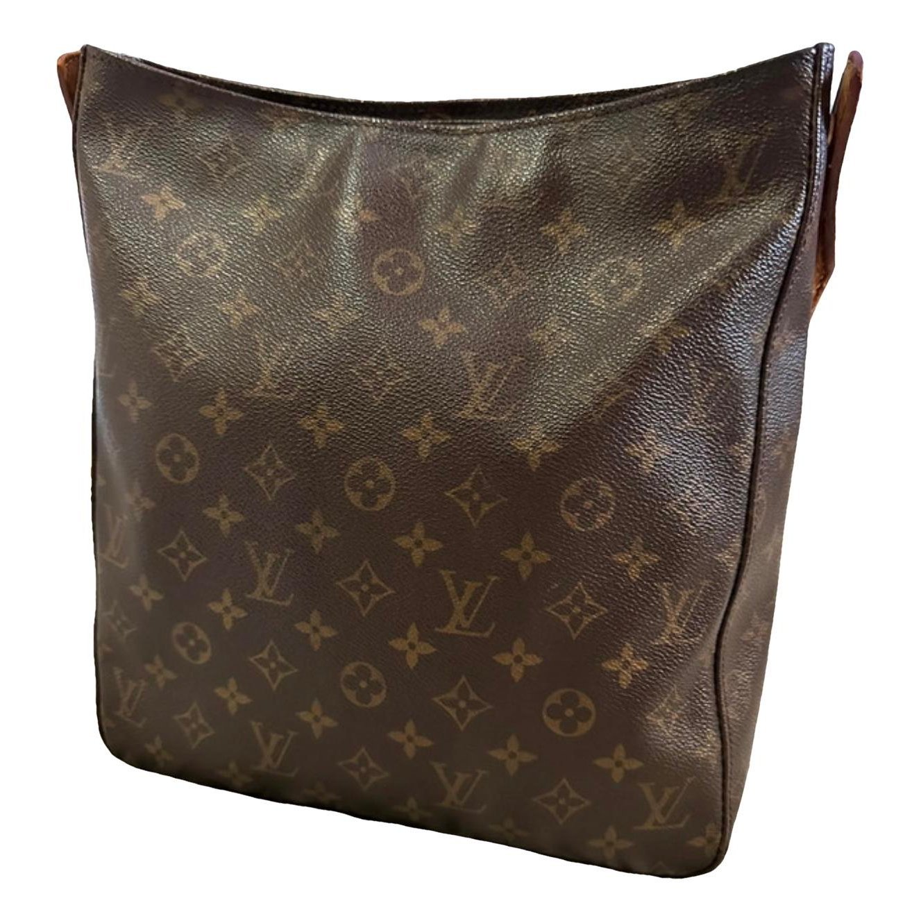 Looping leather handbag
