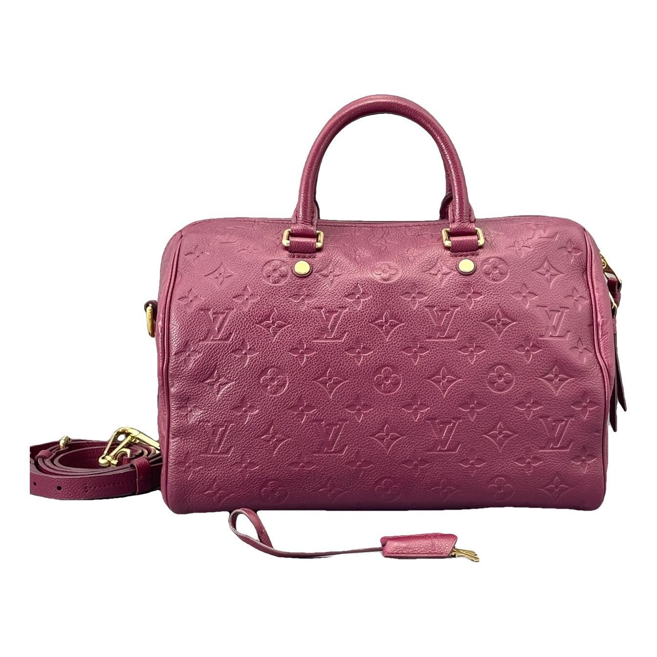 Speedy leather handbag