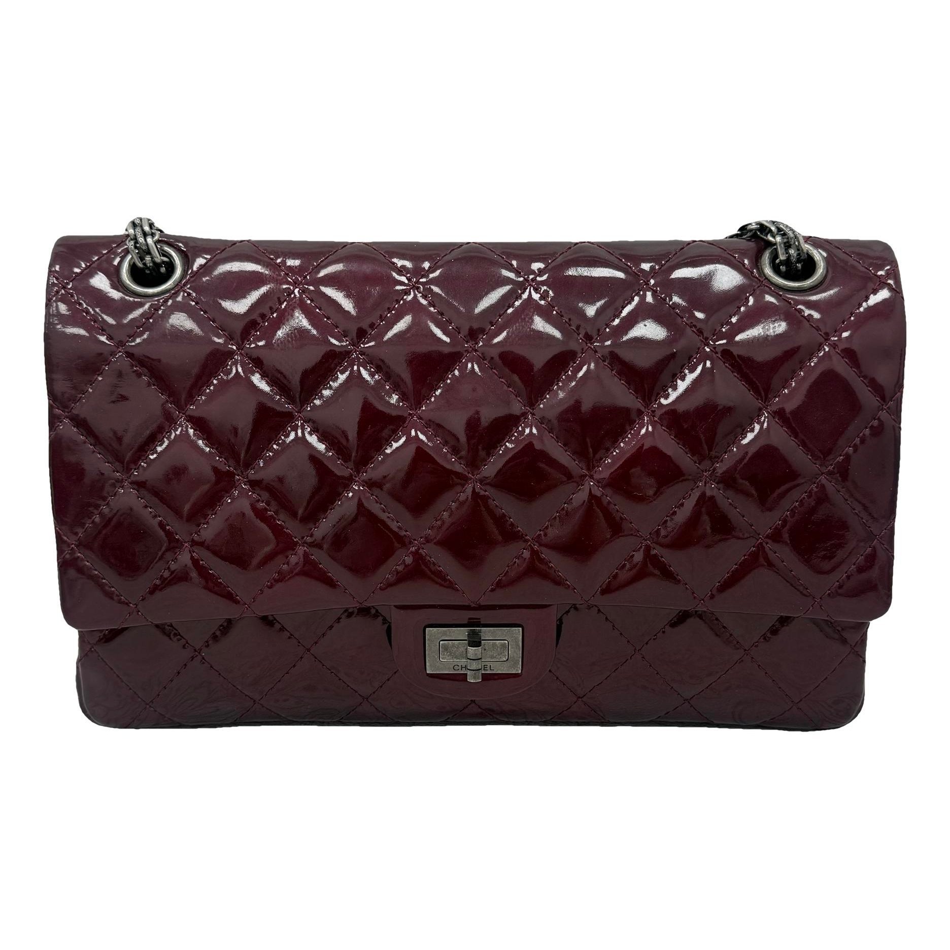 2.55 patent leather handbag