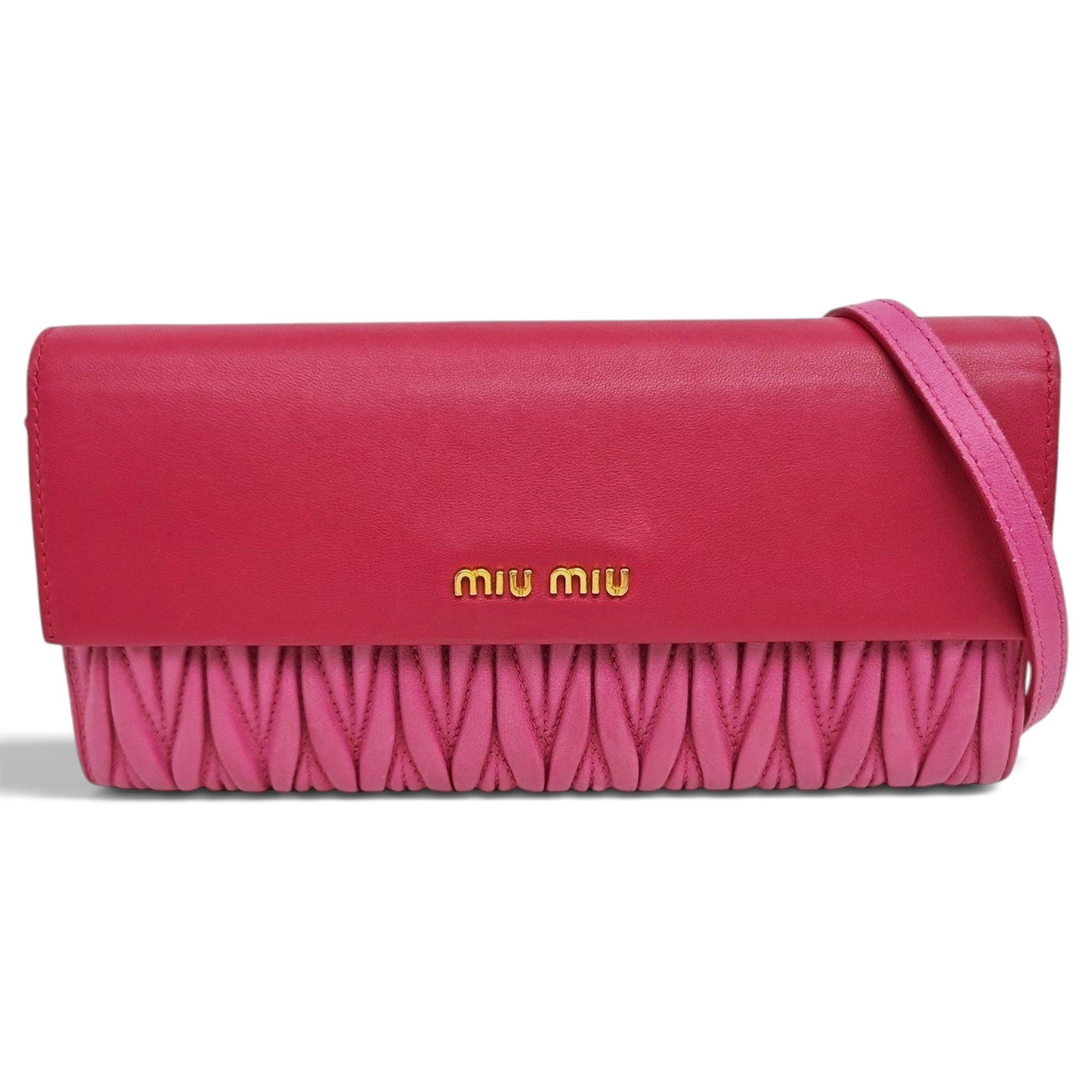 Miu Miu Miu Crystal leather handbag