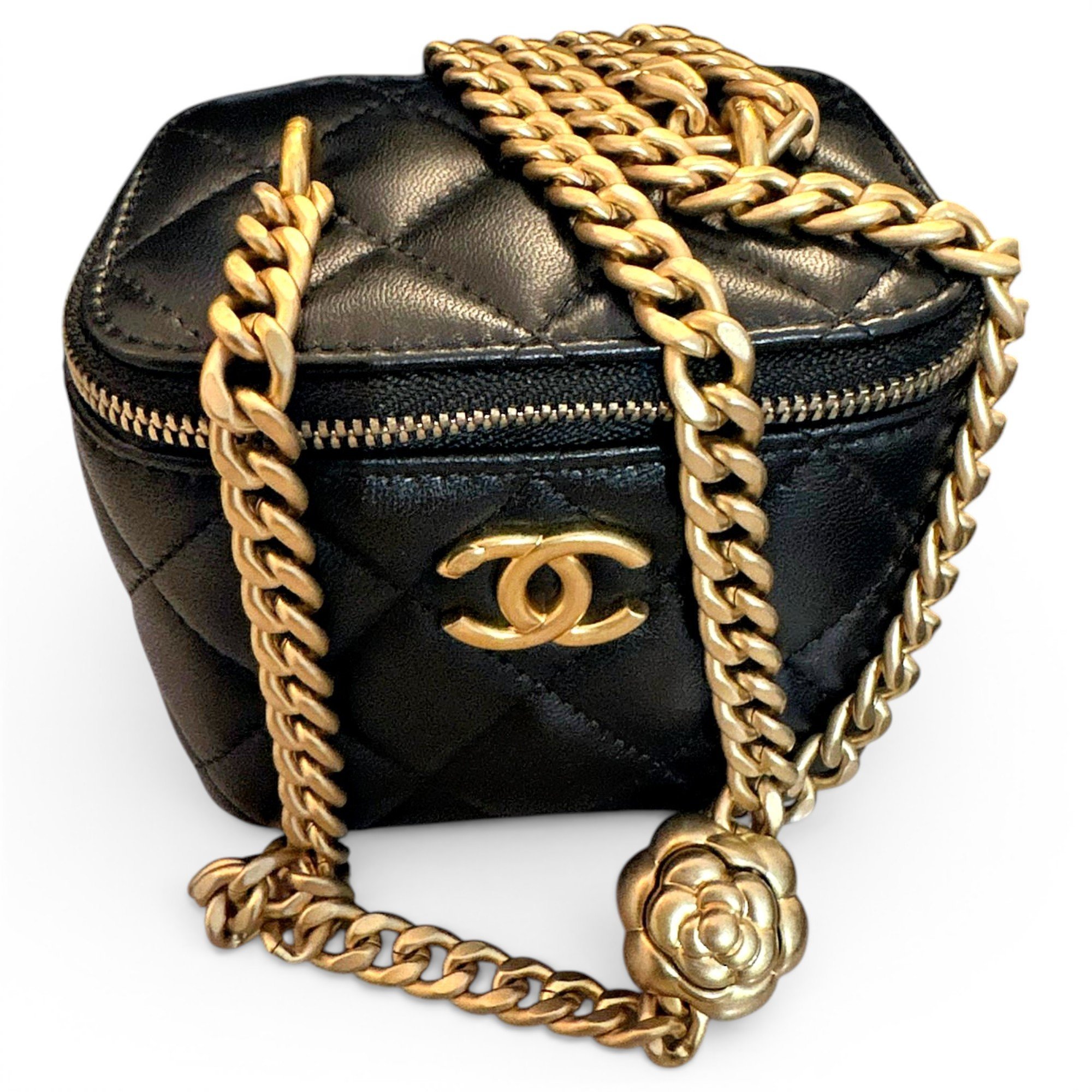 Trendy CC Vanity leather handbag