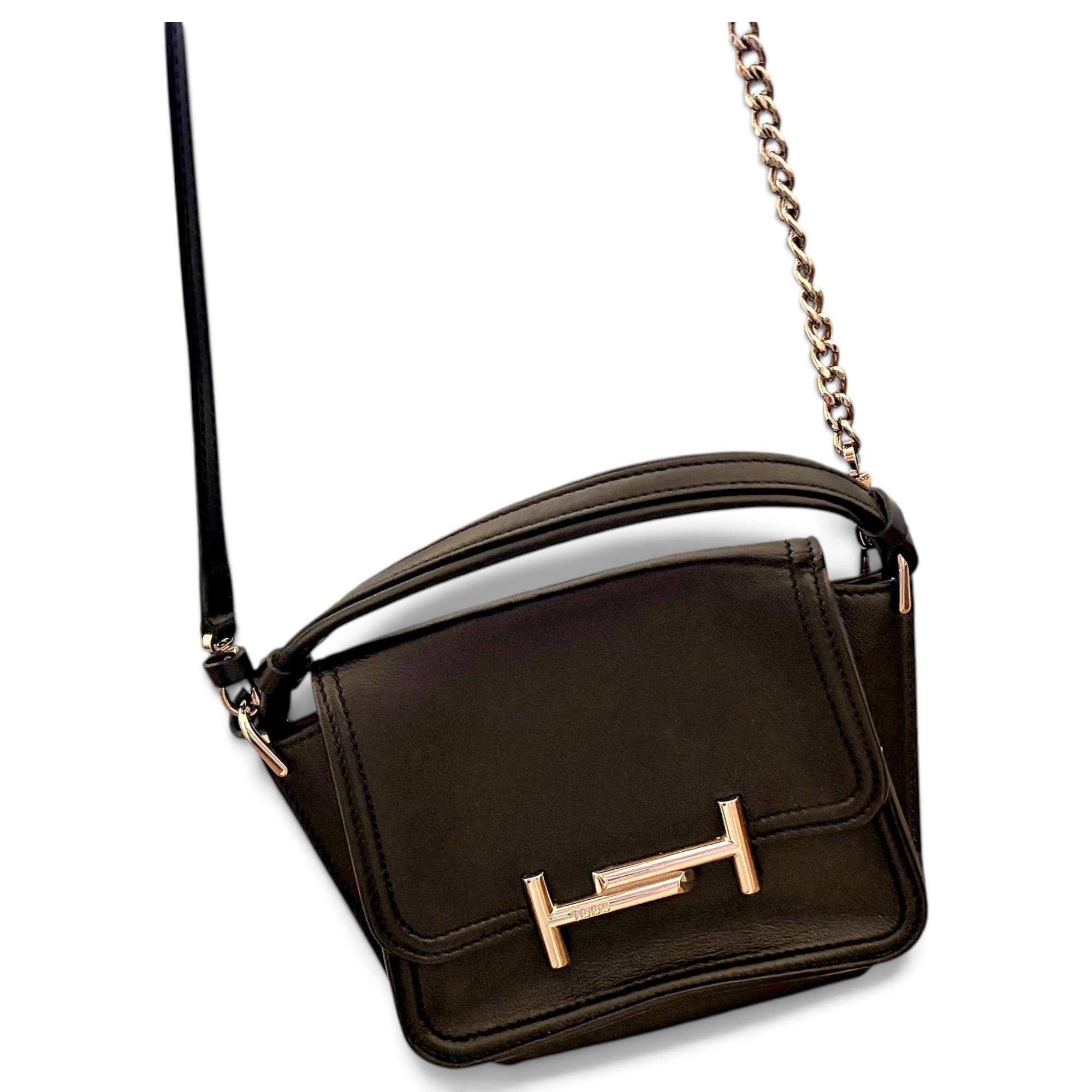Wave leather crossbody bag
