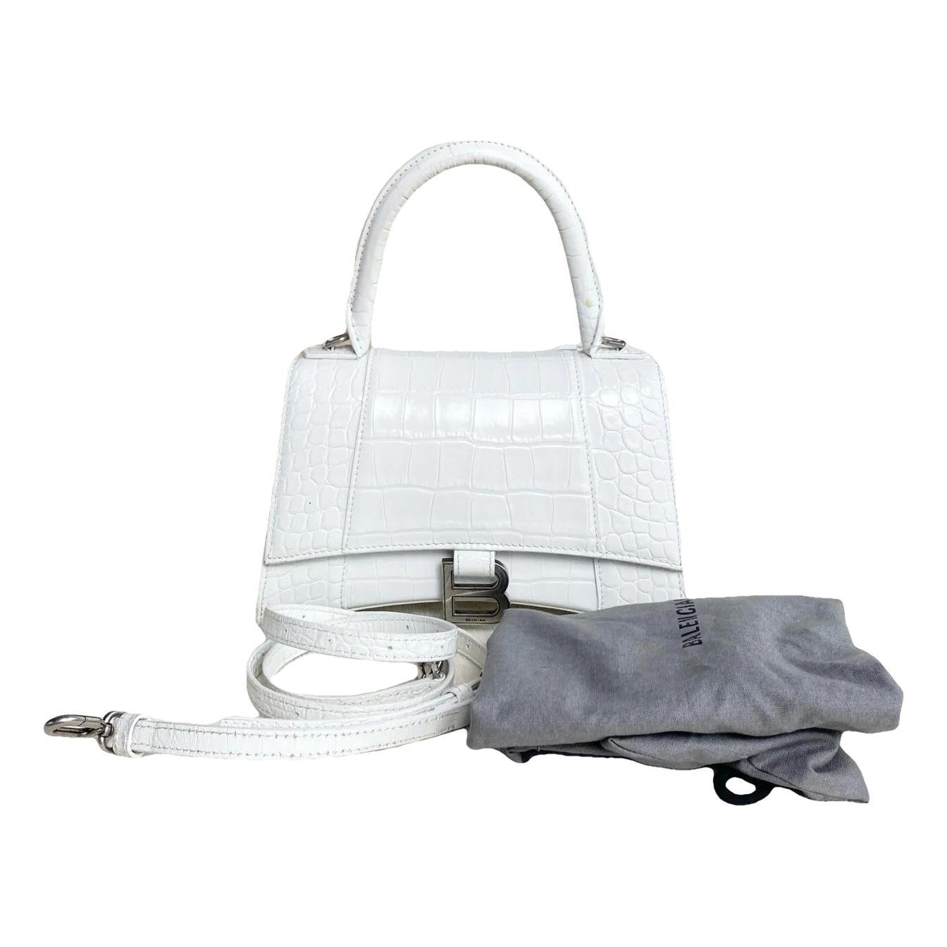 Hourglass leather mini bag