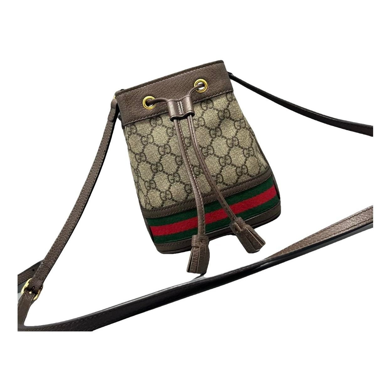 Ophidia Bucket leather handbag