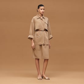 Short safari coat