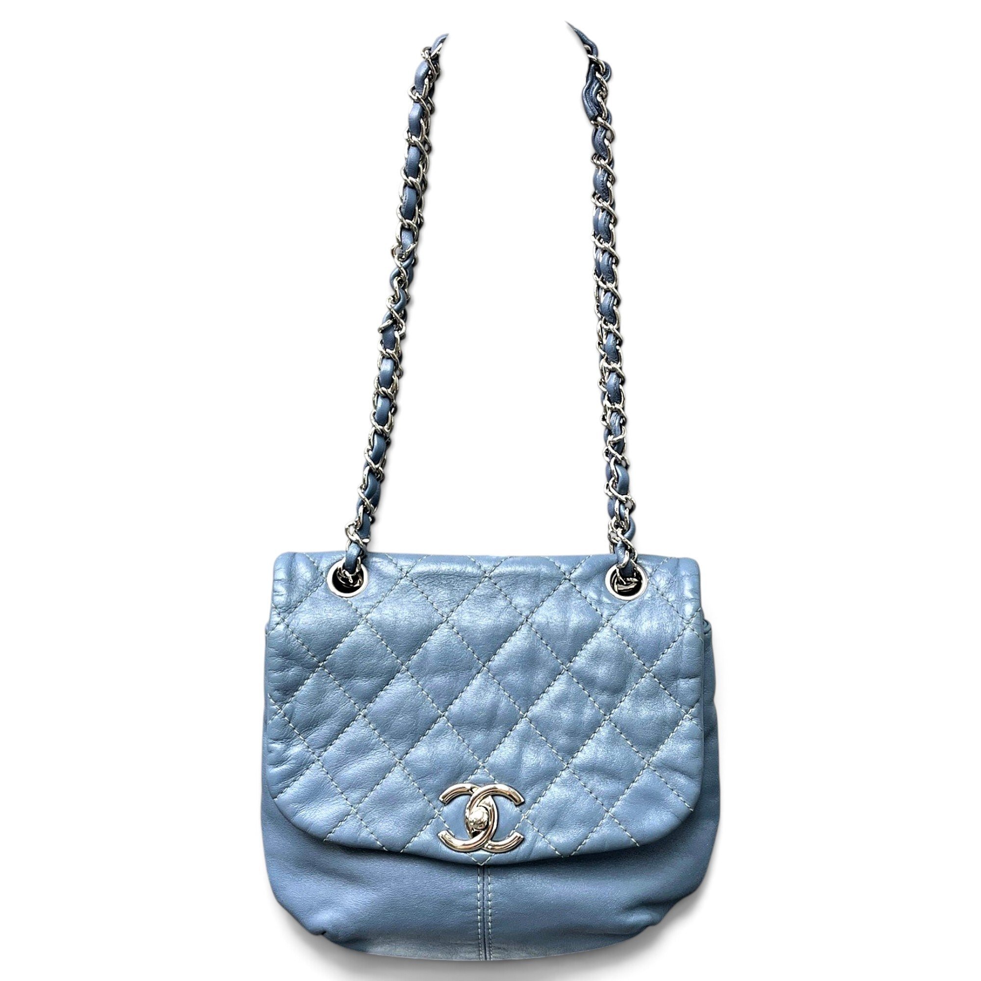 Trendy CC Flap leather handbag