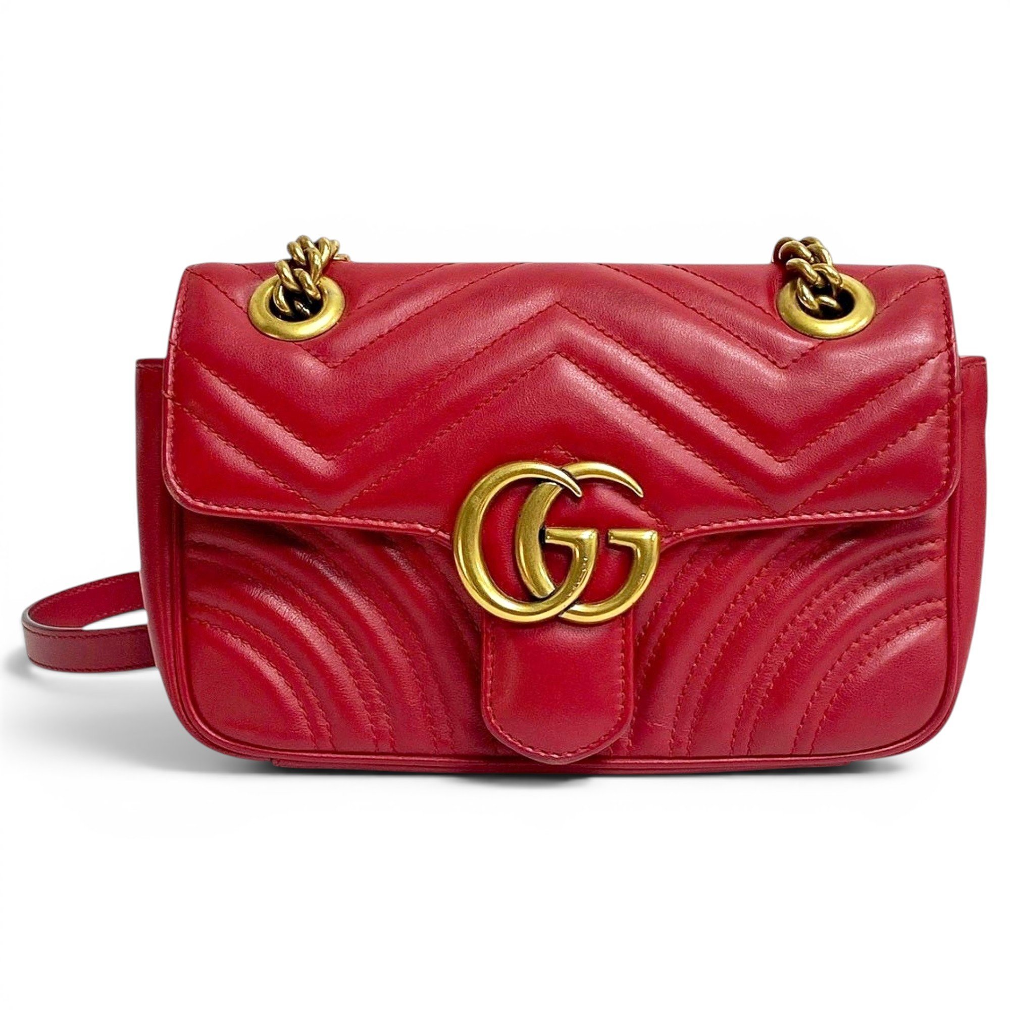 GG Marmont Flap leather handbag