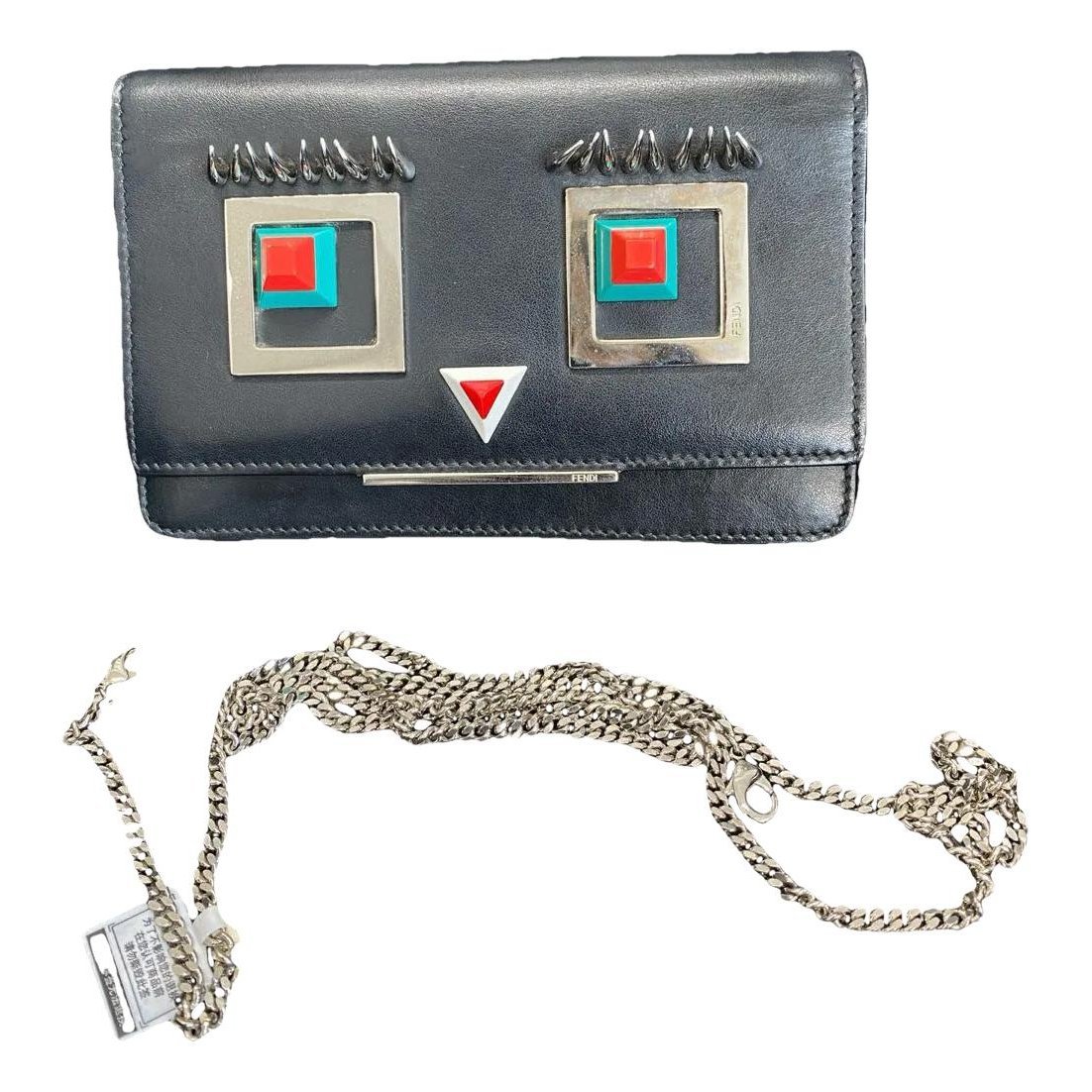 Wallet On Chain leather handbag