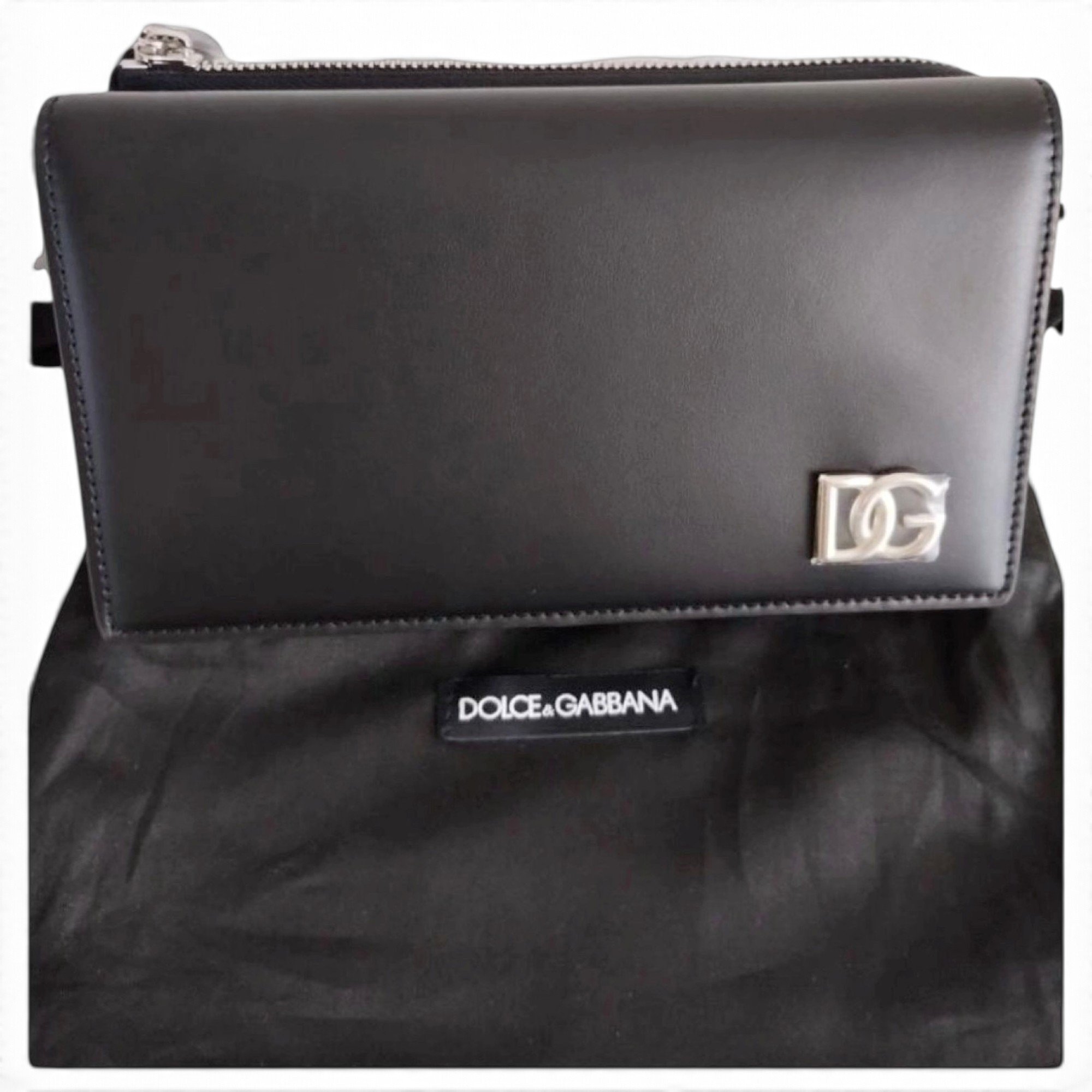 DG Girls leather clutch bag