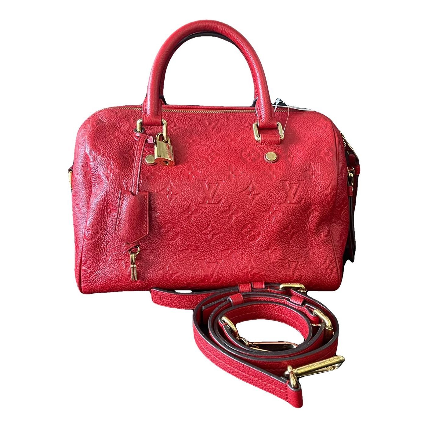 Louis Vuitton Nano Speedy / Mini HL leather handbag