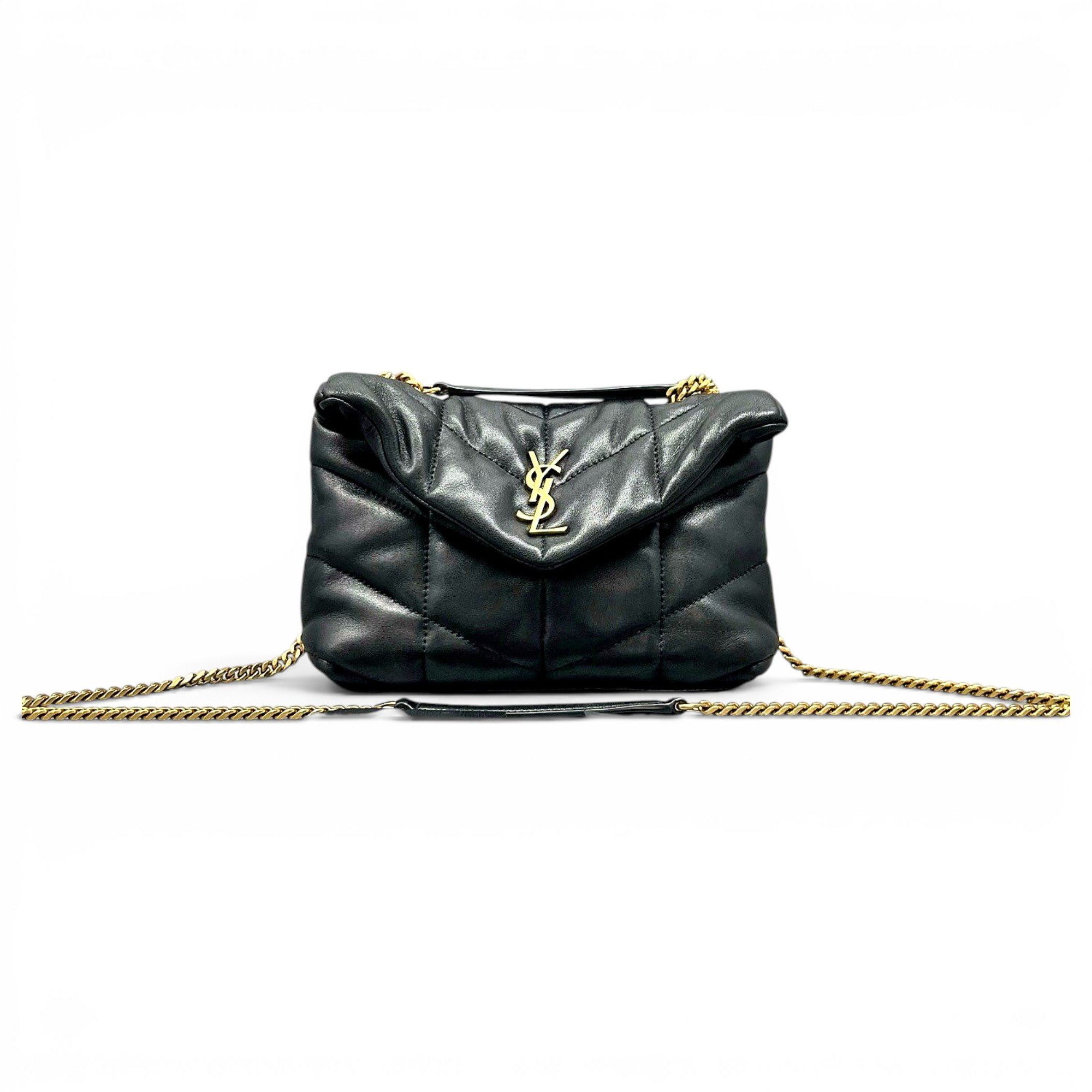 Loulou Puffer leather crossbody bag