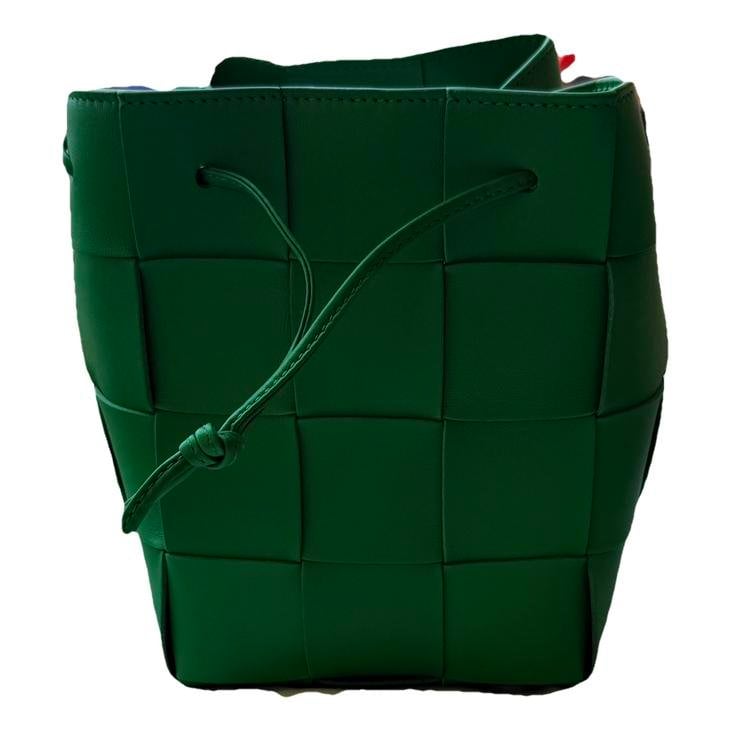 Cassette Bucket leather handbag