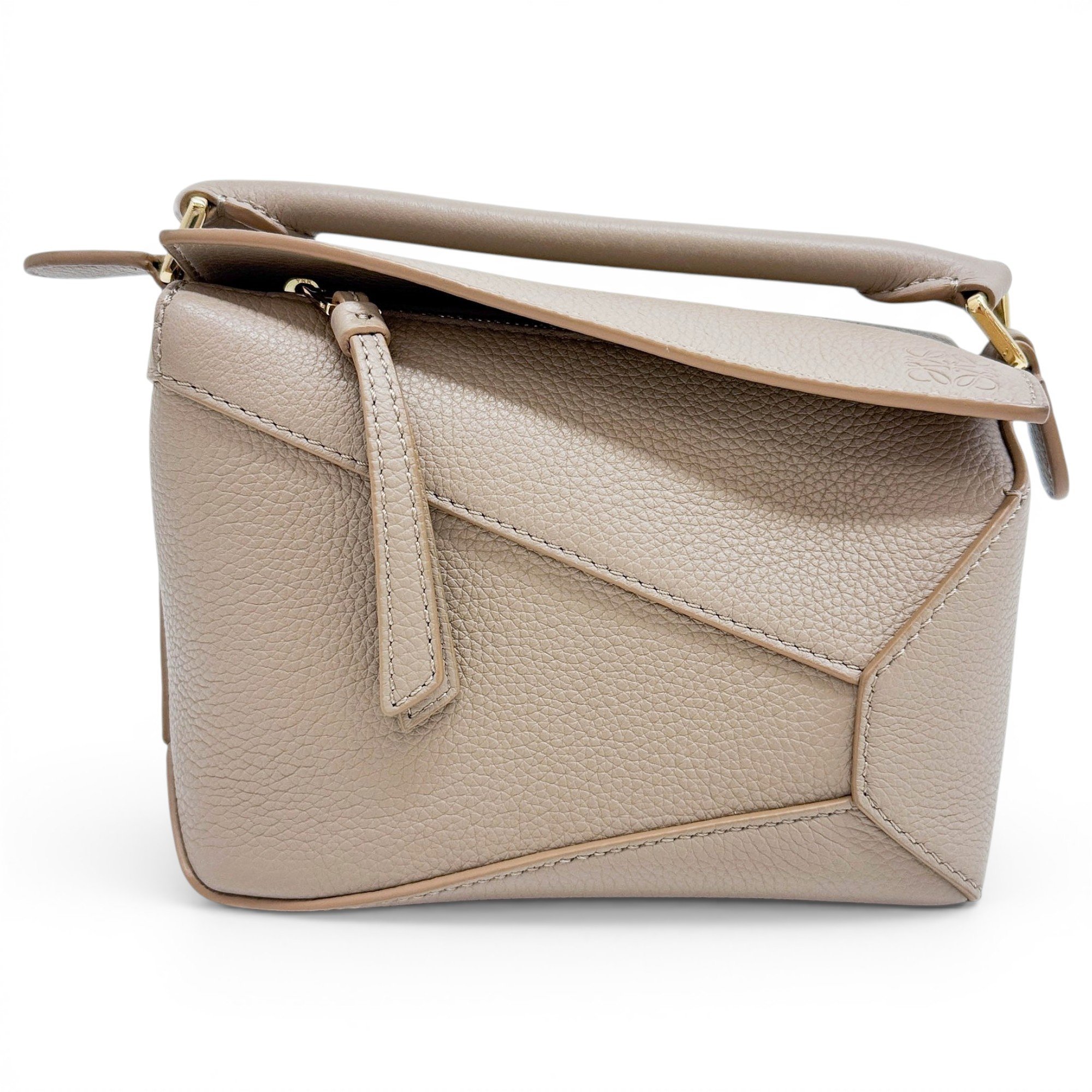 Puzzle leather mini bag