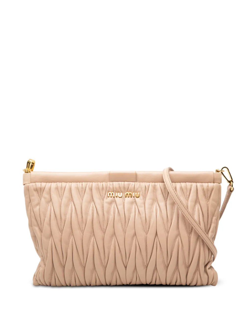2010-2026 Matelasse Nappa Frame Clutch with Strap crossbody bag