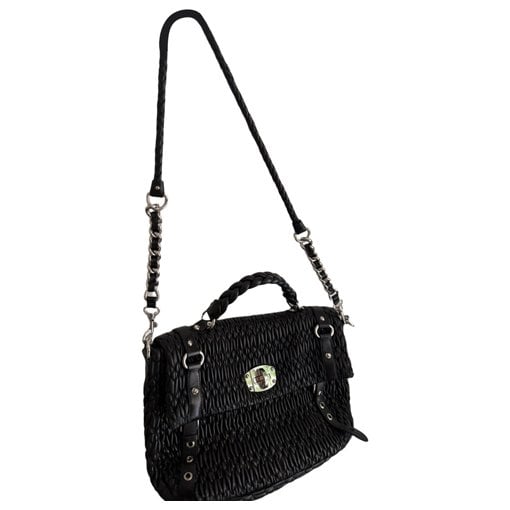 Matelassé leather handbag
