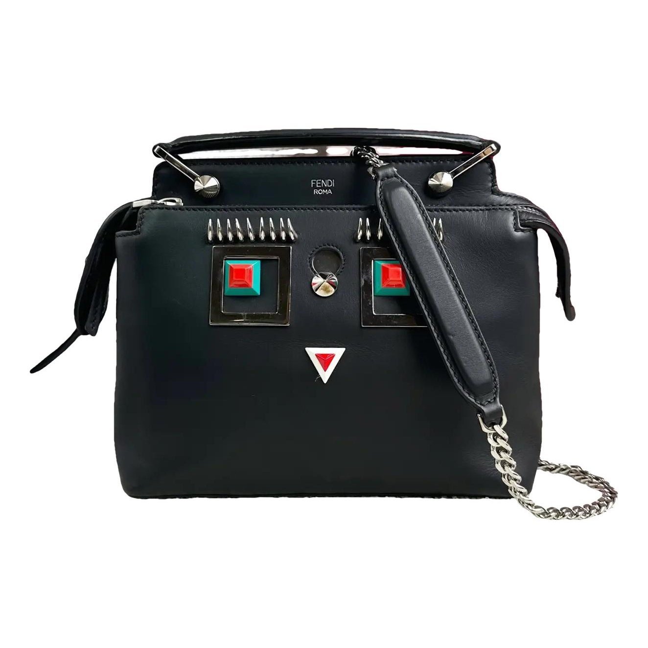 Dot Com leather crossbody bag