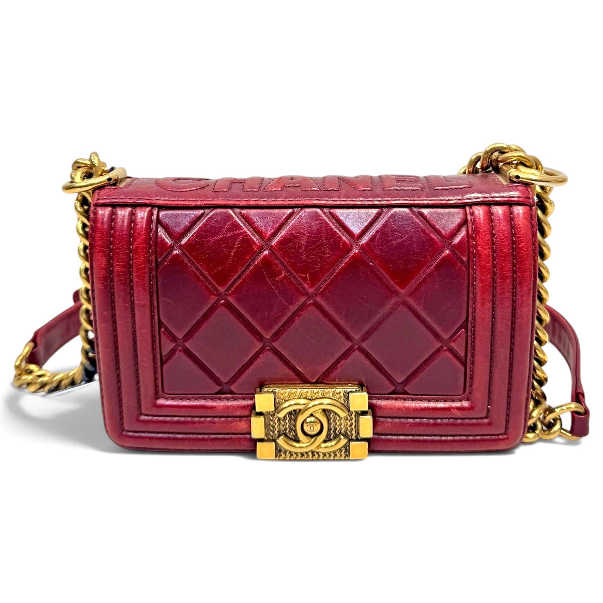 Boy leather crossbody bag