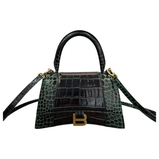 Hourglass leather mini bag