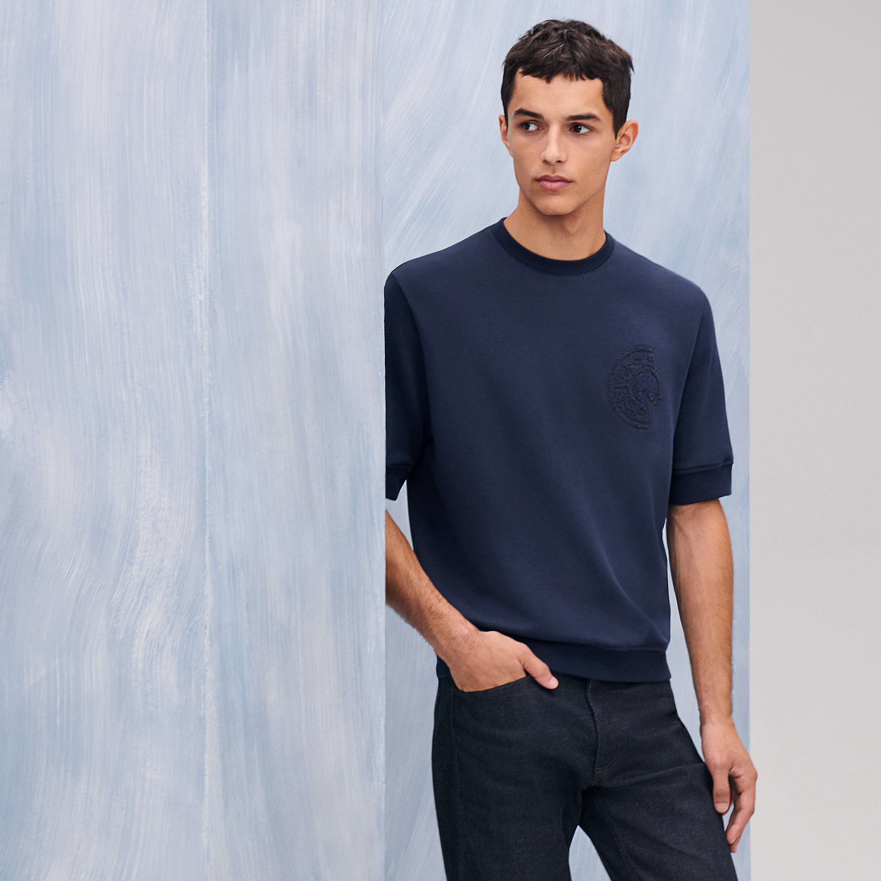 T-shirt with Clou de Selle detail
