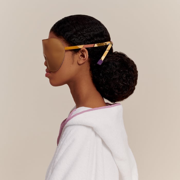 Warm Colors Not Sleepy Aviator Travel Mask