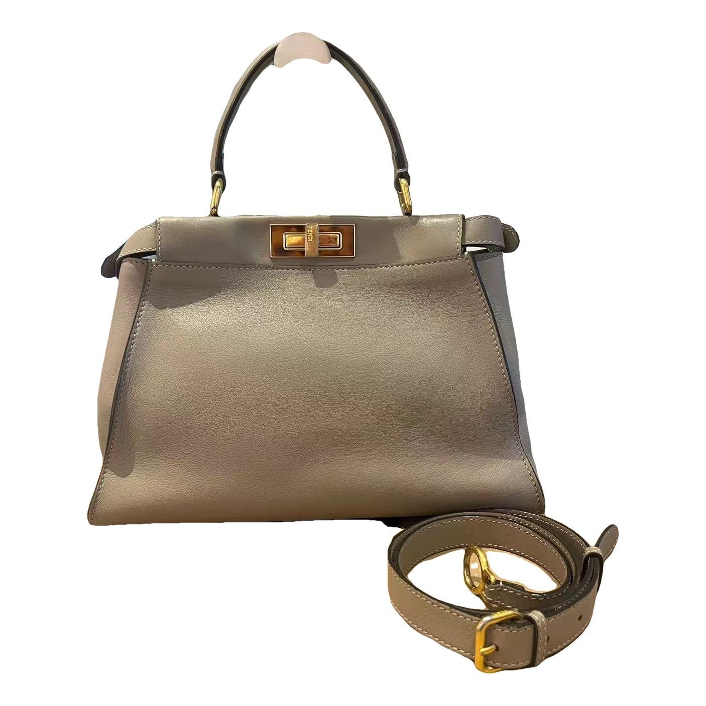 Peekaboo leather handbag