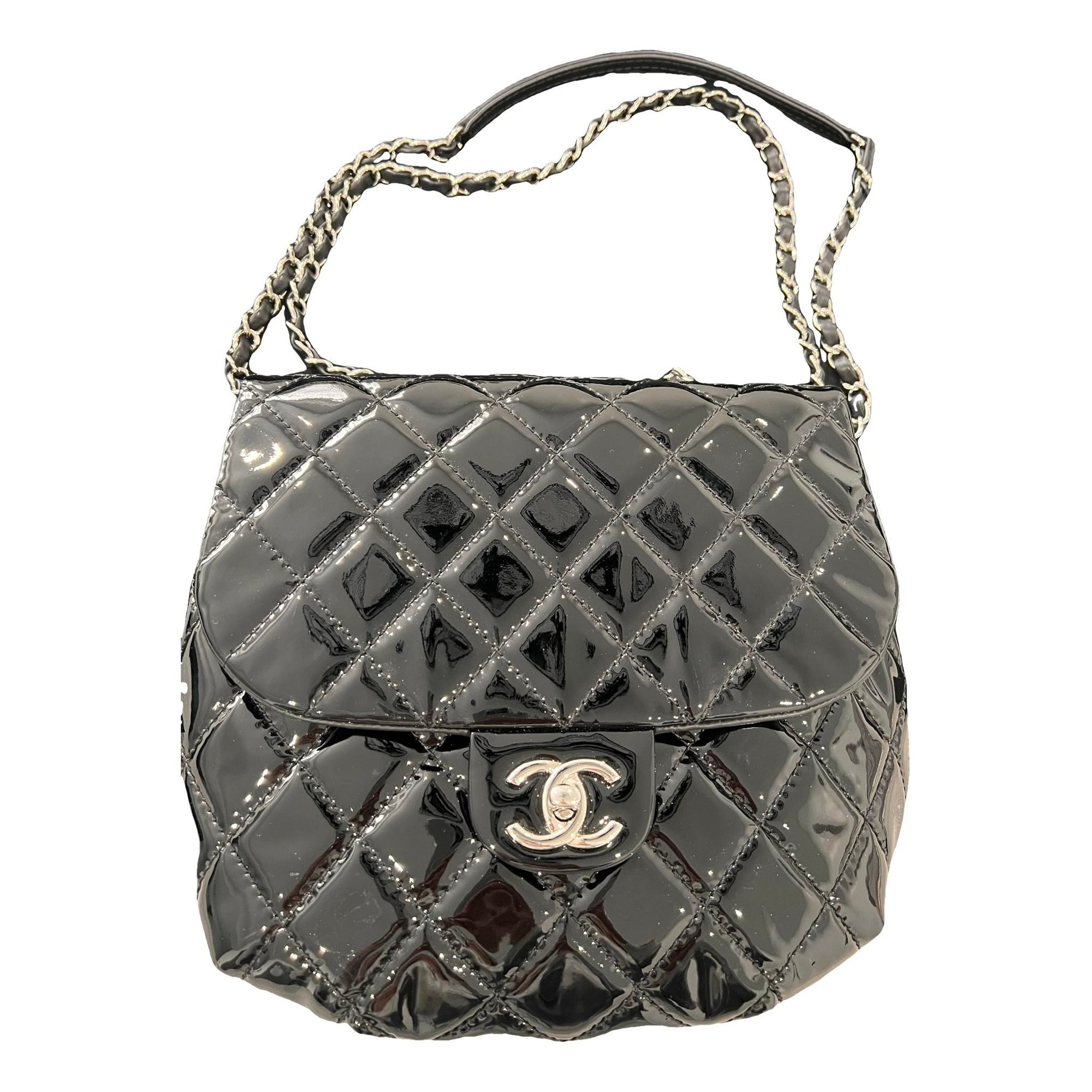 Patent leather crossbody bag