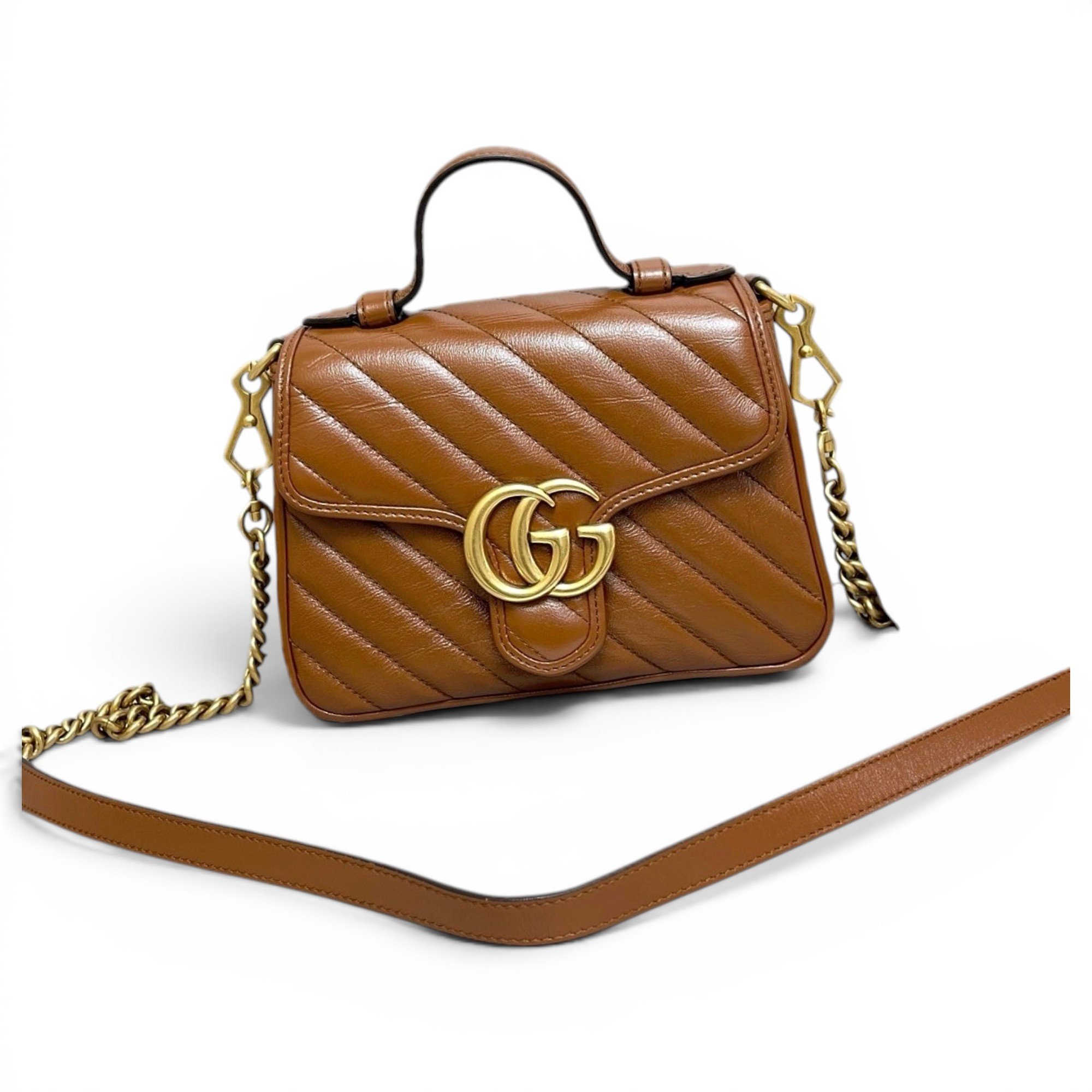 GG Marmont Flap leather handbag