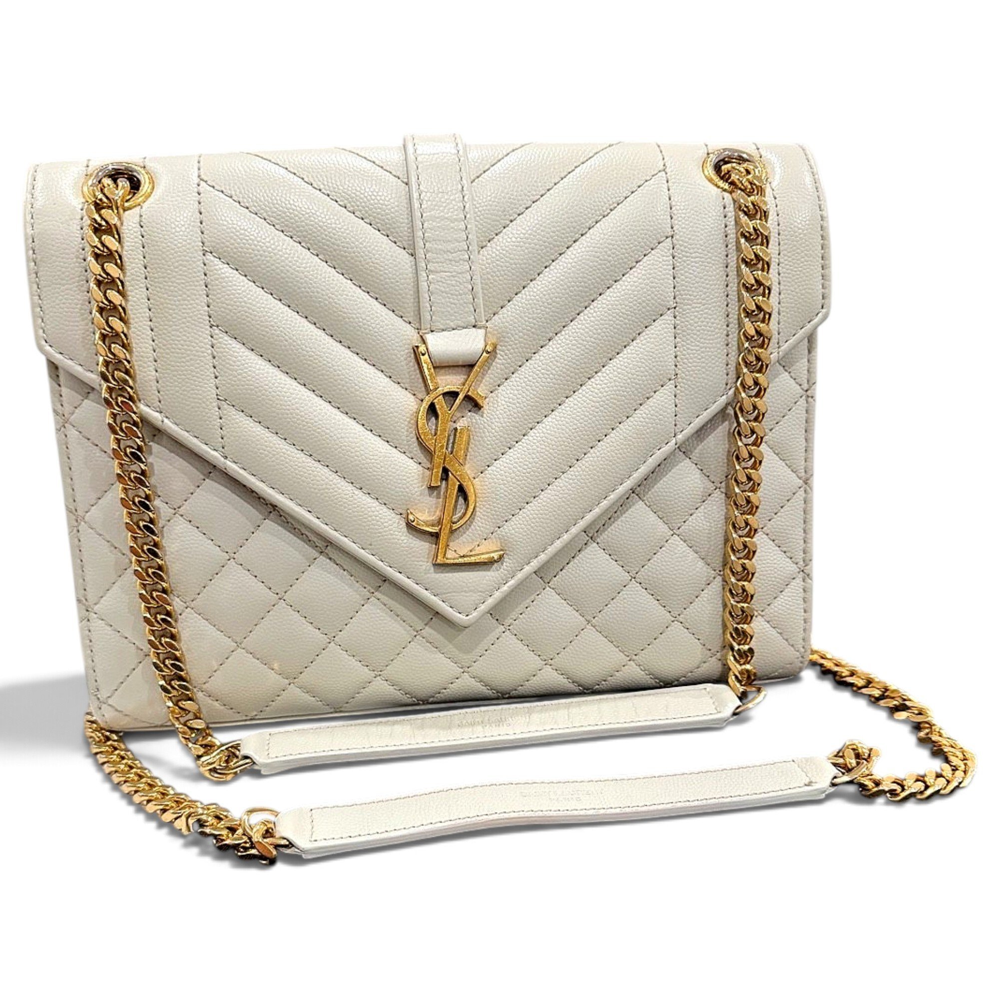 Envelope leather handbag