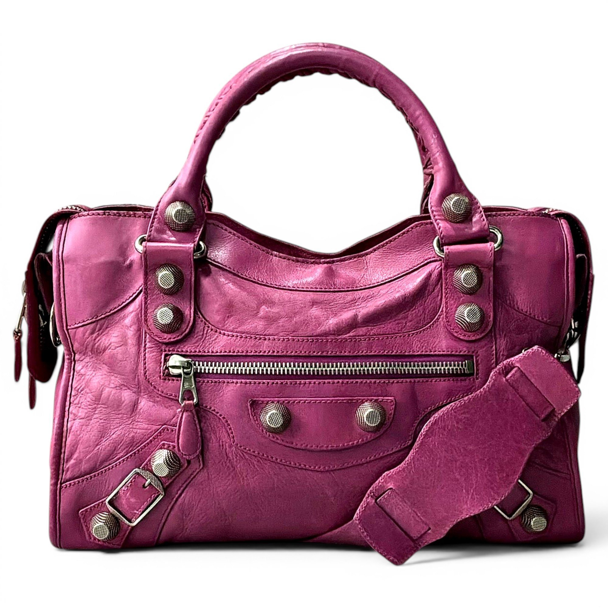 Leather handbag