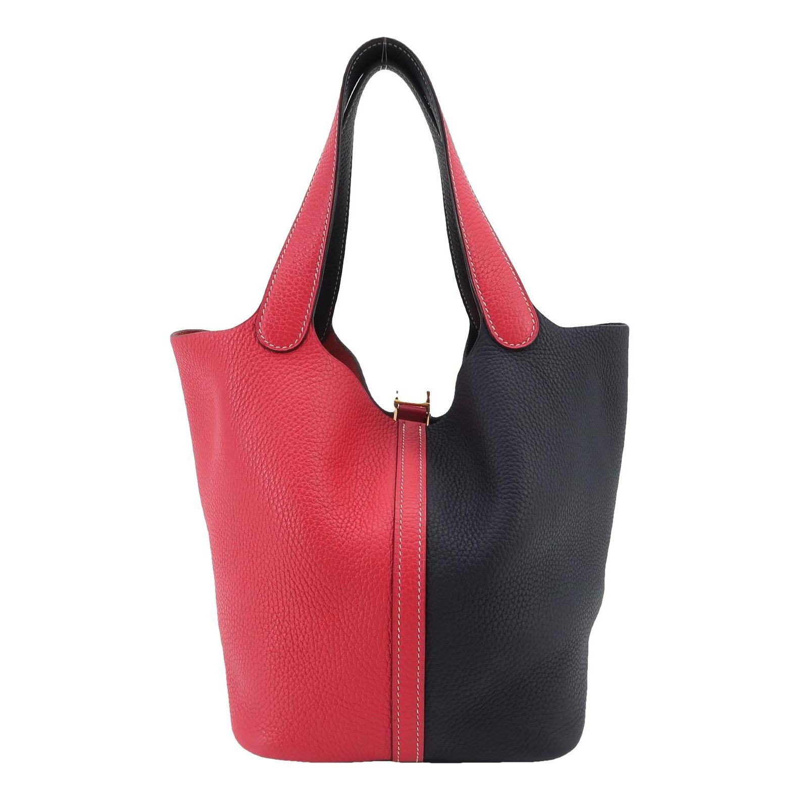 Picotin leather tote