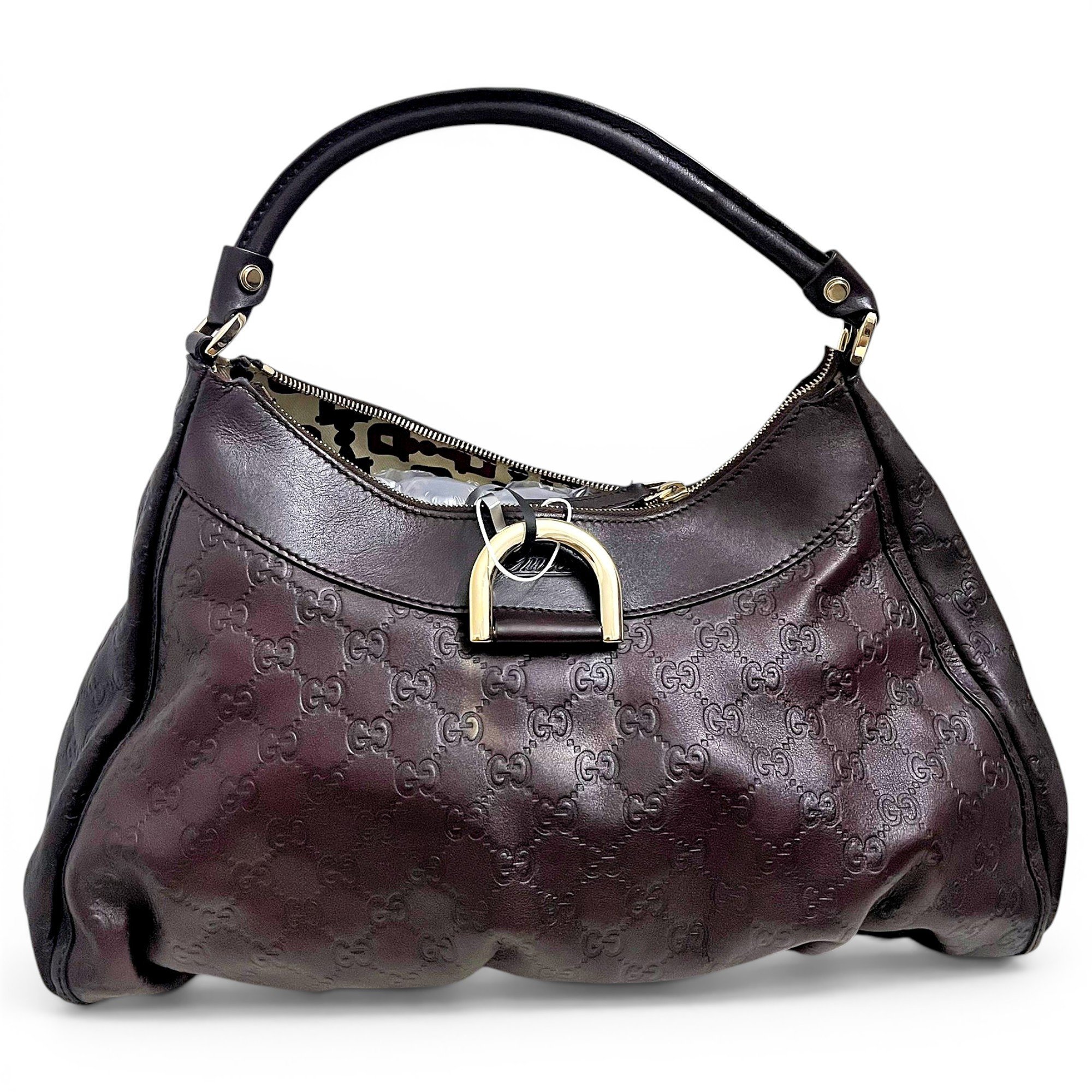 D-Ring leather handbag