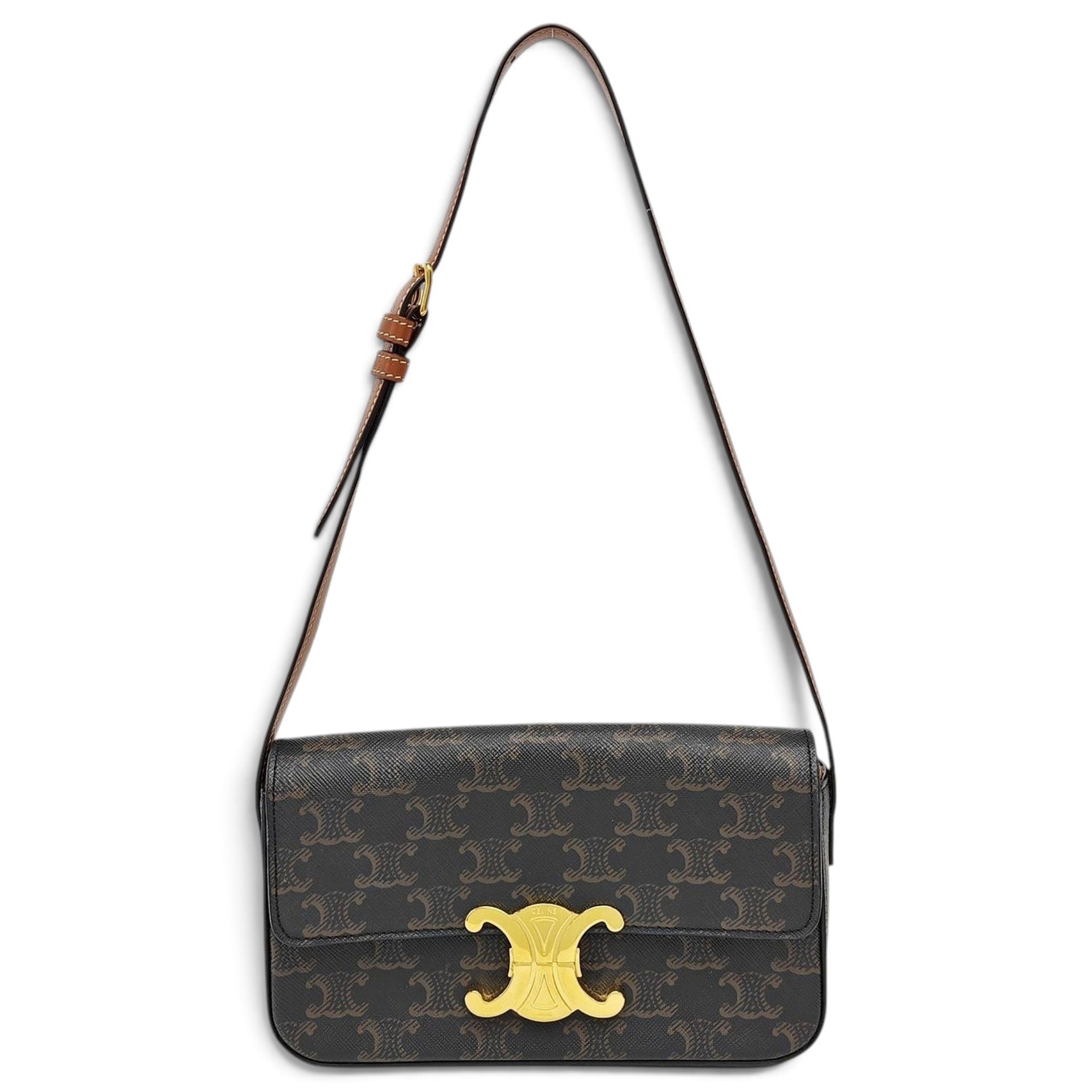 Triomphe leather handbag