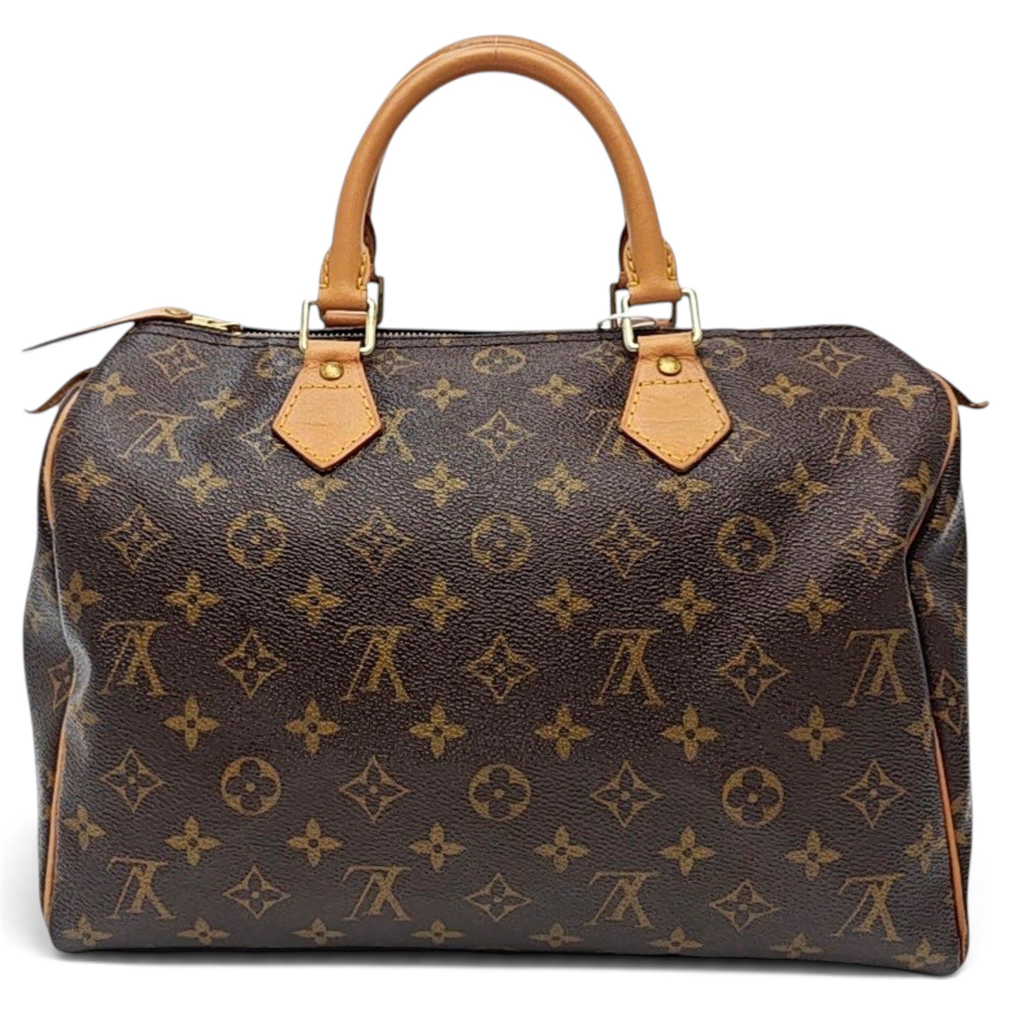 Speedy leather handbag