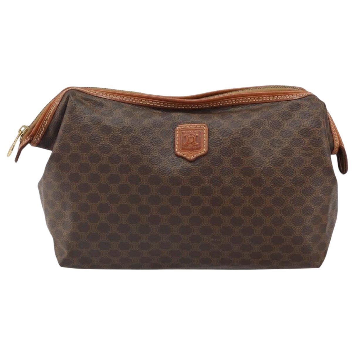 Leather clutch bag