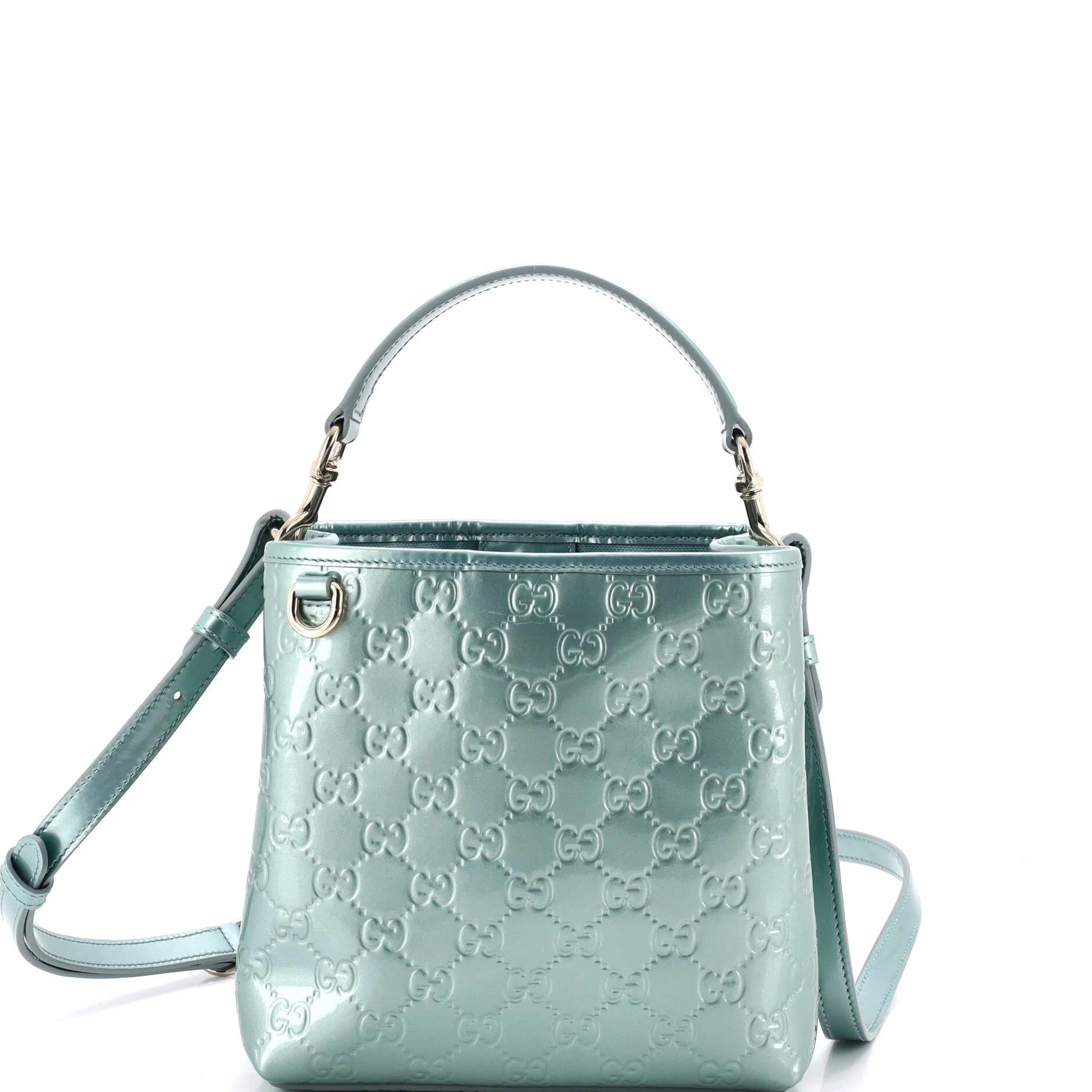 Patent leather handbag