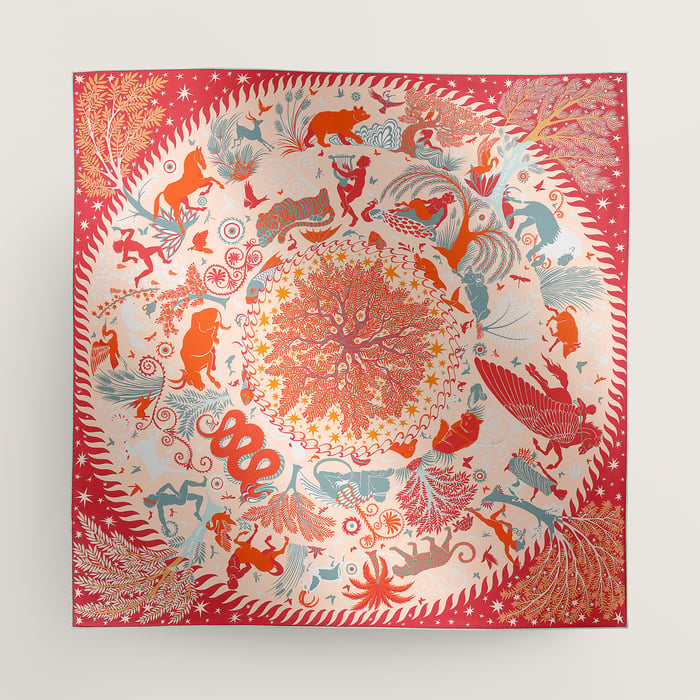 Sous Le Charme d'Orphee Double Face Scarf 90