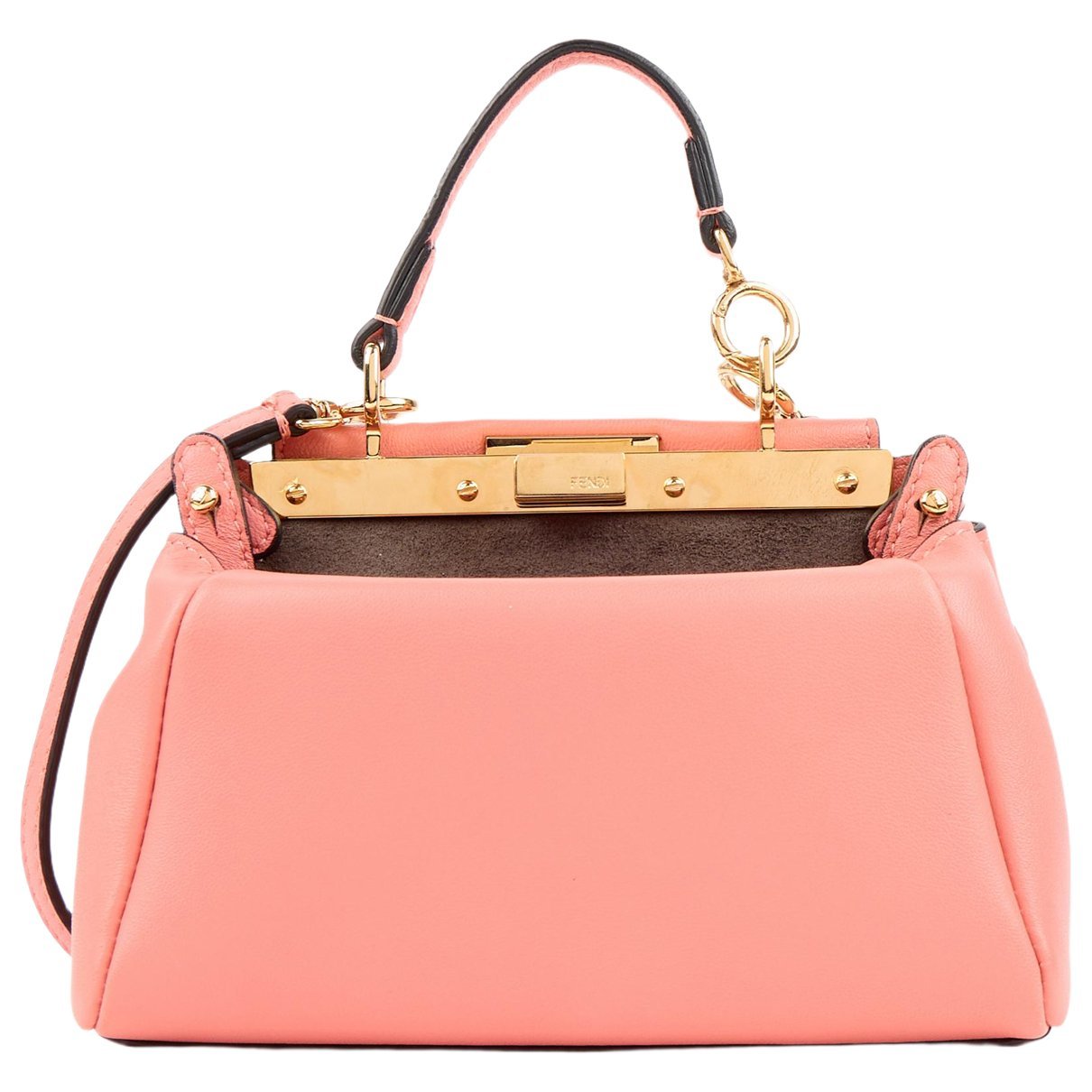 Peekaboo mini pocket leather crossbody bag