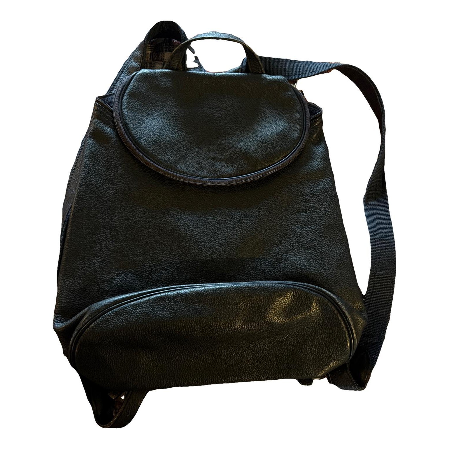 Leather backpack