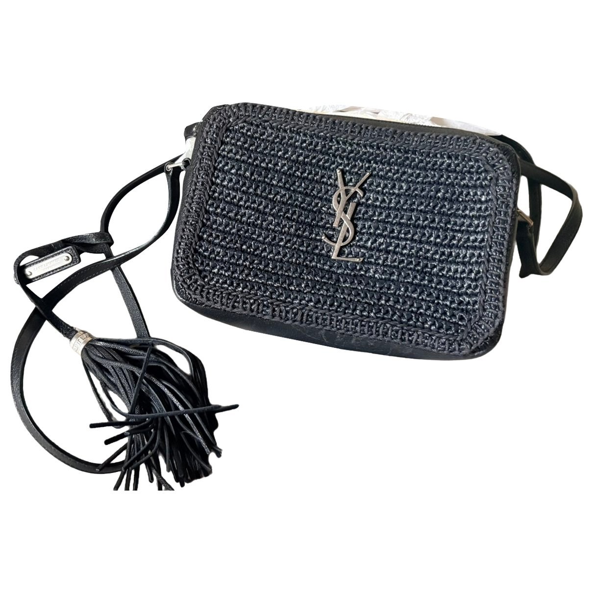 Leather clutch bag