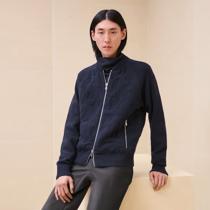 Marine "Maillon Puzzle 3d" Zipped Jacket
