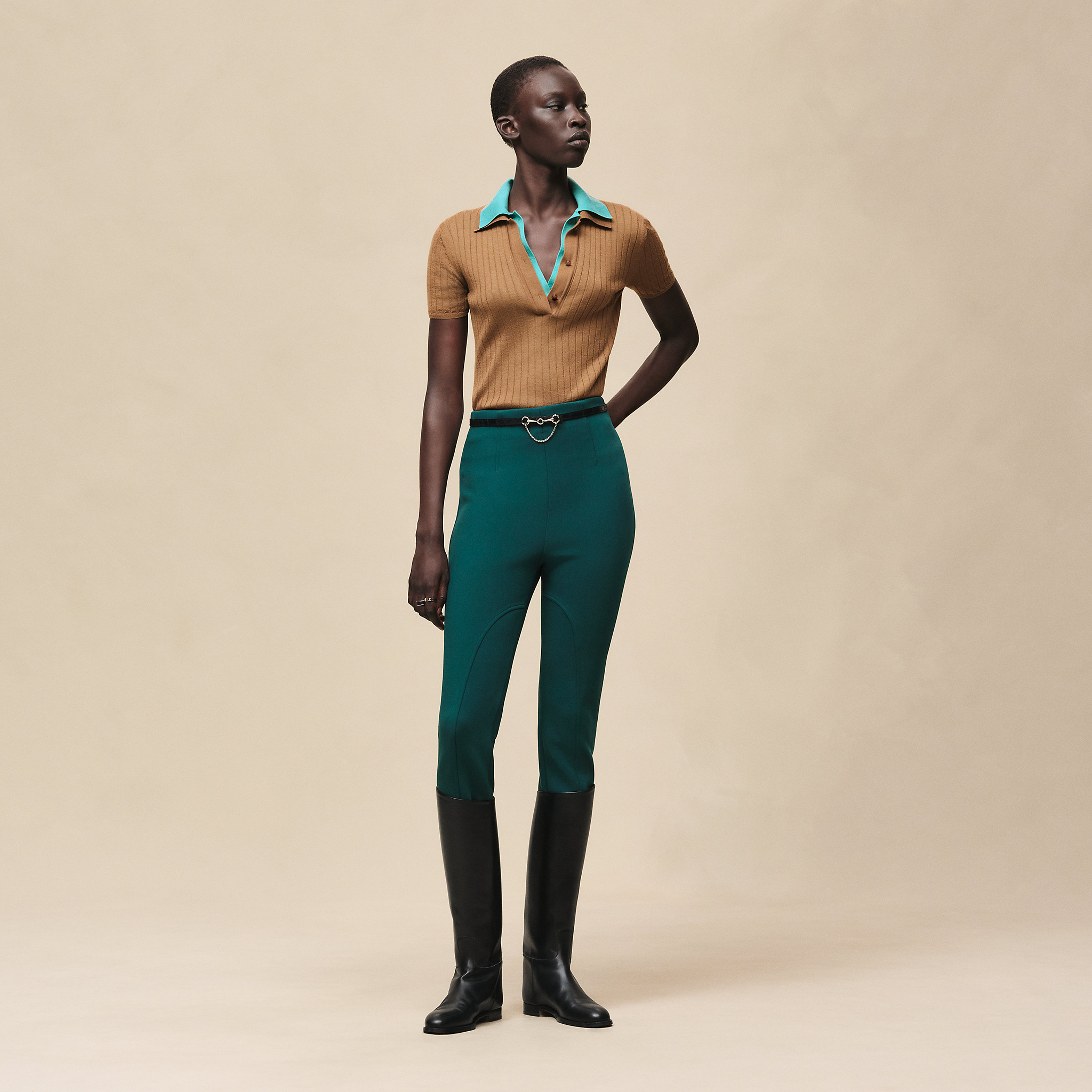 Pantalon taille haute Inspiration Gant