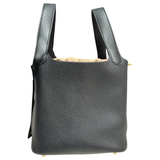 Picotin leather tote