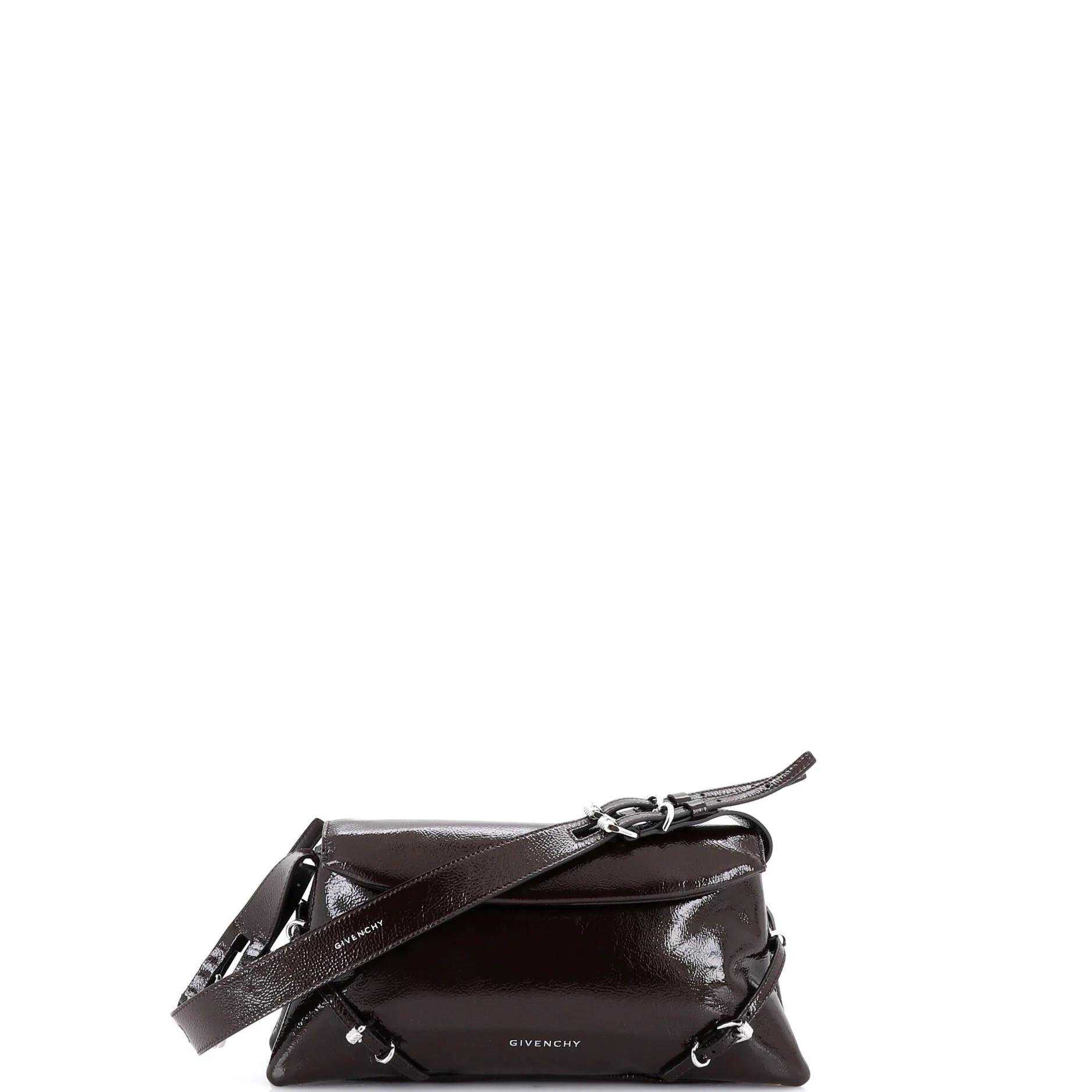 Patent leather handbag