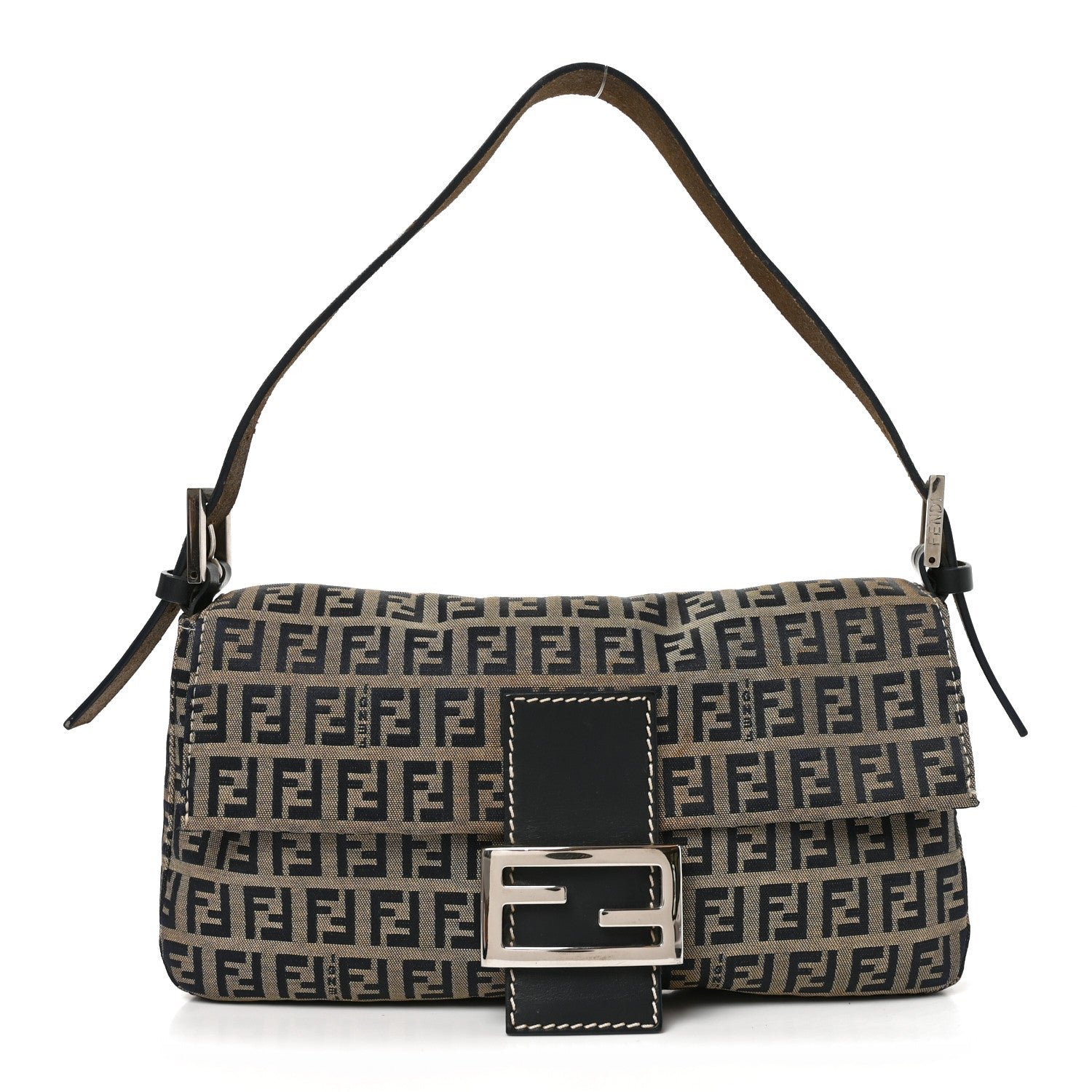 Fendi Zucchino Baguette Navy