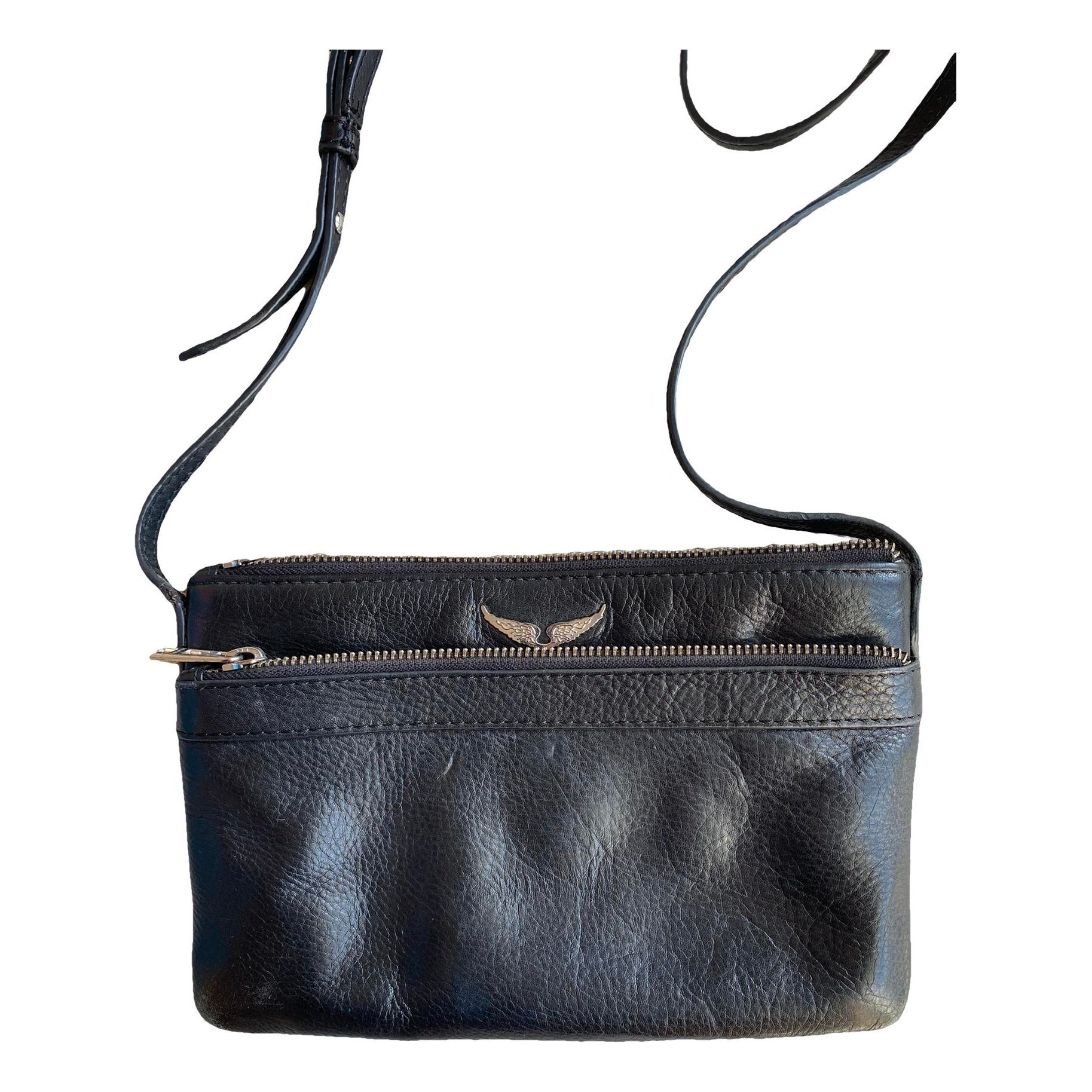 Rock leather clutch bag