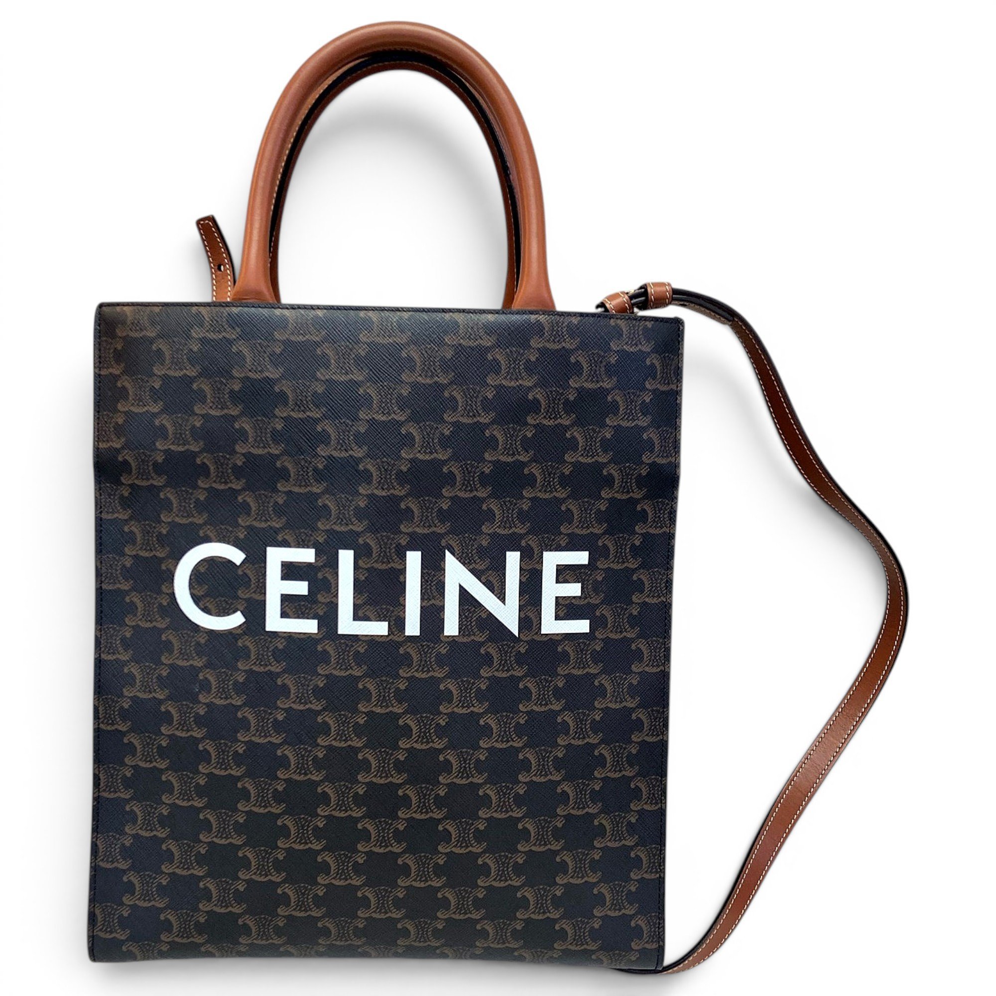 Cabas leather tote