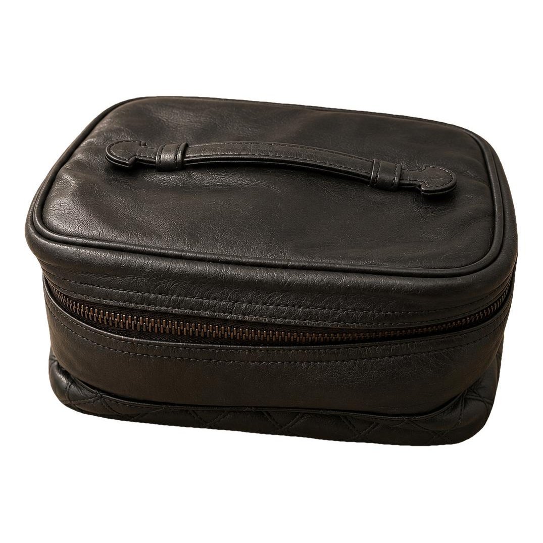 Leather vanity case